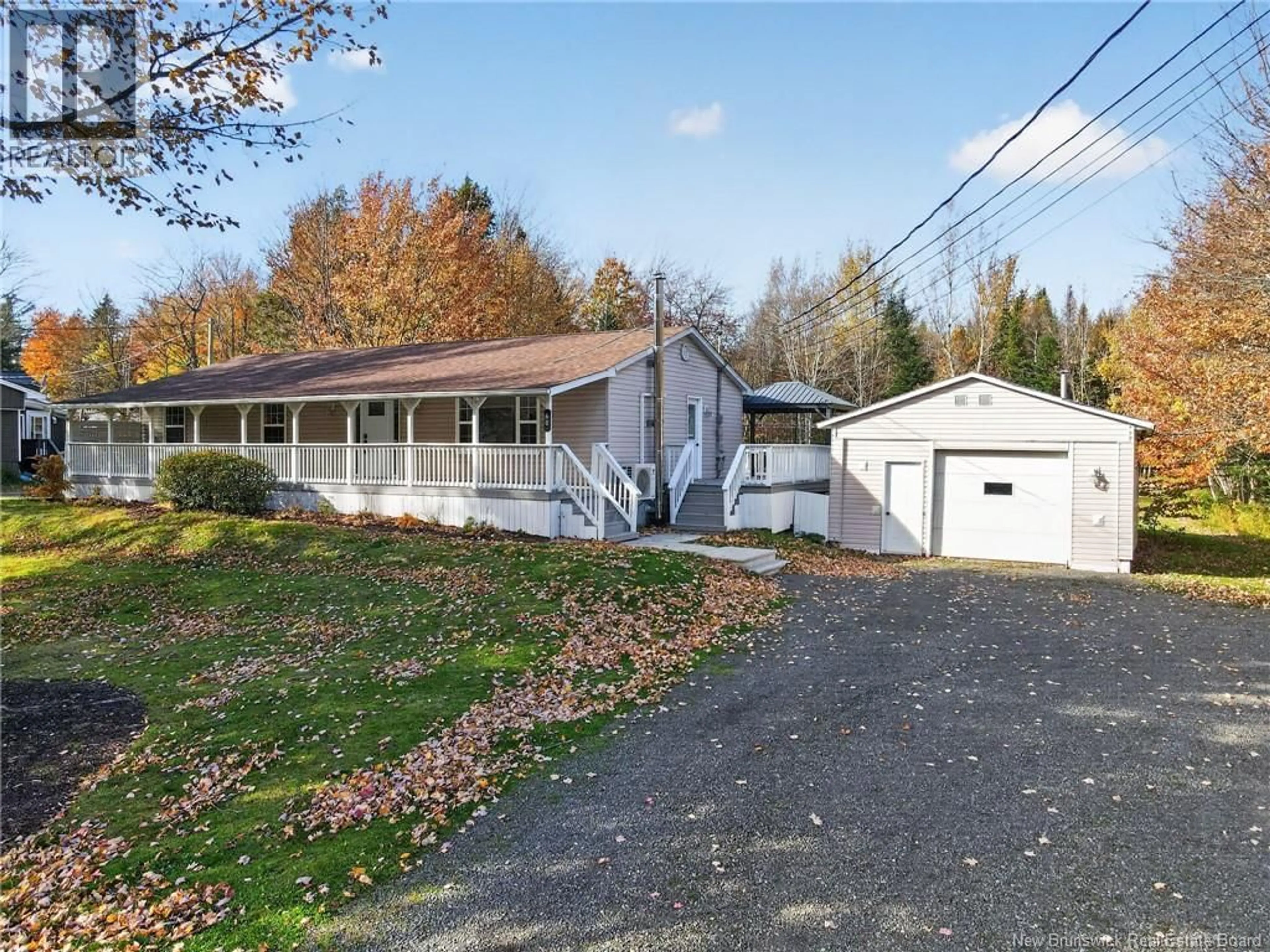 A pic from outside/outdoor area/front of a property/back of a property/a pic from drone, street for 60 SCOTCH SETTLEMENT ROAD, Irishtown New Brunswick E1H1P7