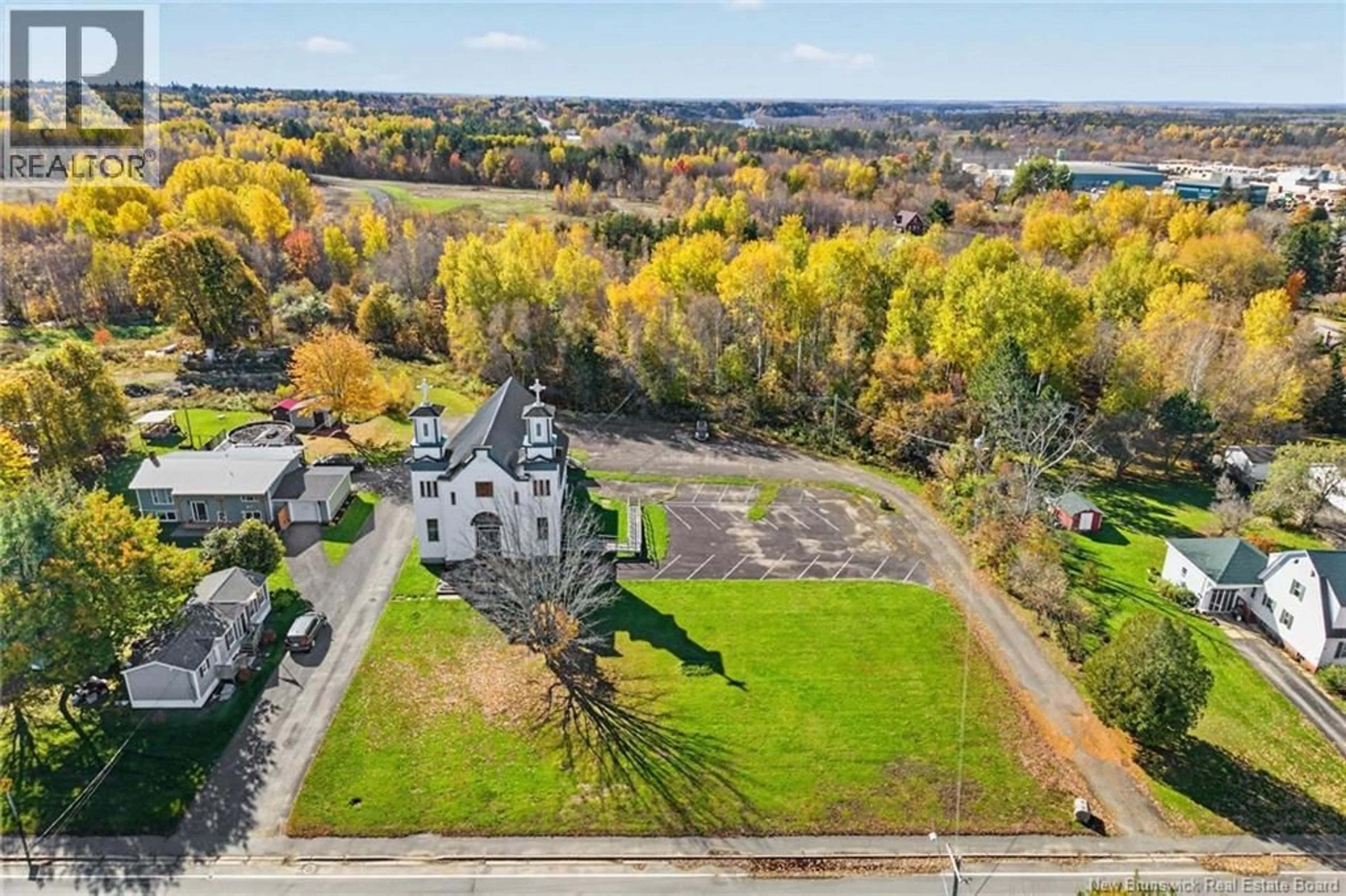 A pic from outside/outdoor area/front of a property/back of a property/a pic from drone, building for 48 KING STREET, Chipman New Brunswick E4A2H7