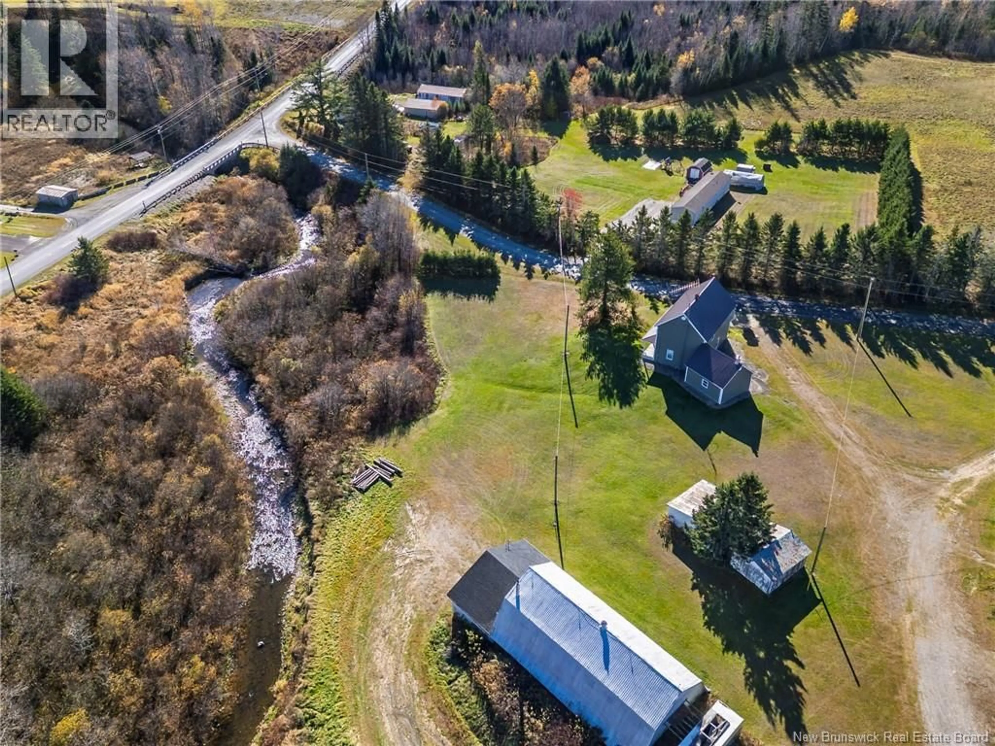 A pic from outside/outdoor area/front of a property/back of a property/a pic from drone, water/lake/river/ocean view for 170 CH-ED LEVESQUE ROAD, Saint-André New Brunswick E3Y3A6