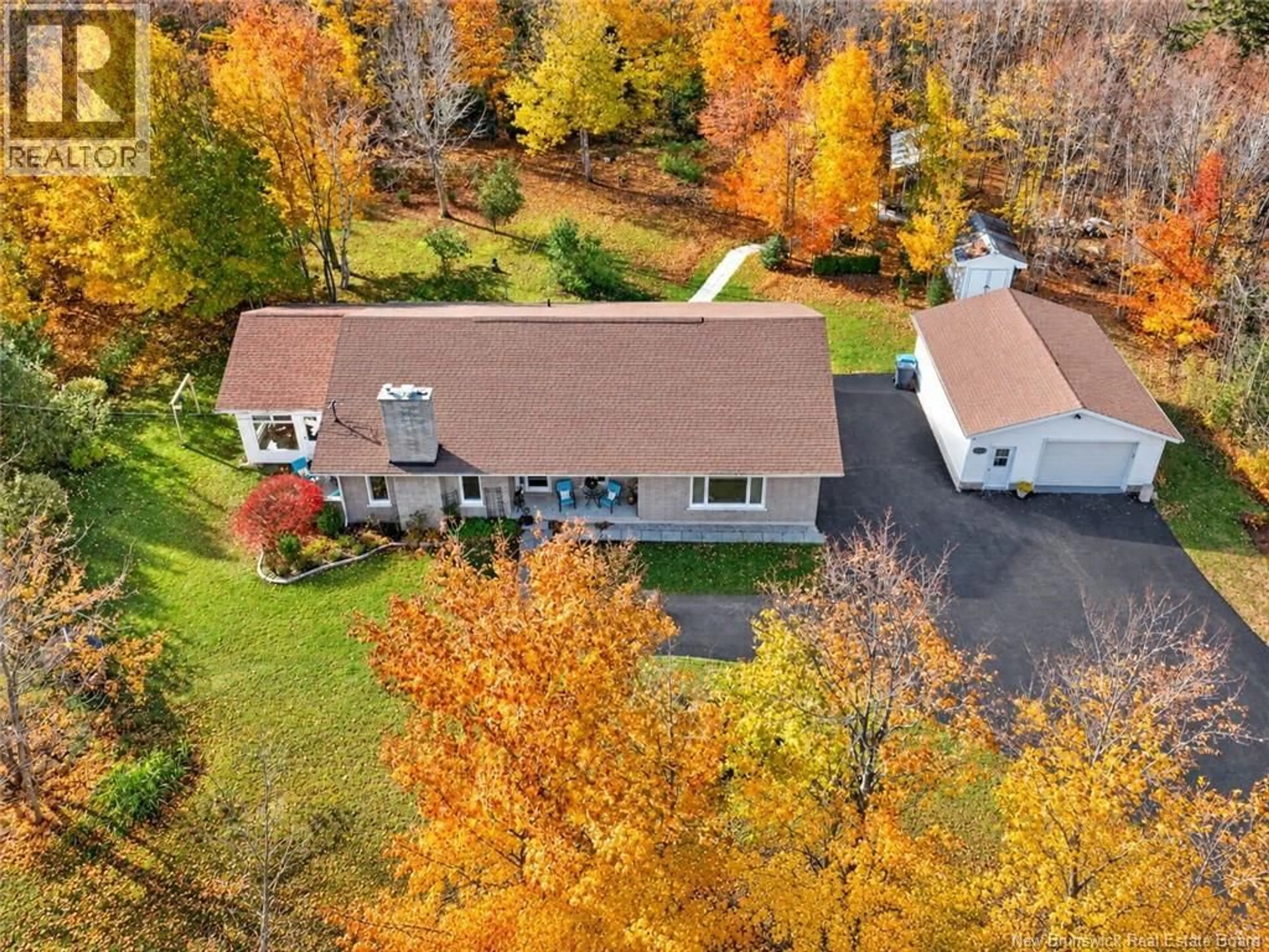 A pic from outside/outdoor area/front of a property/back of a property/a pic from drone, unknown for 190 ROUTE 365, Tilley Road New Brunswick E8M1N4