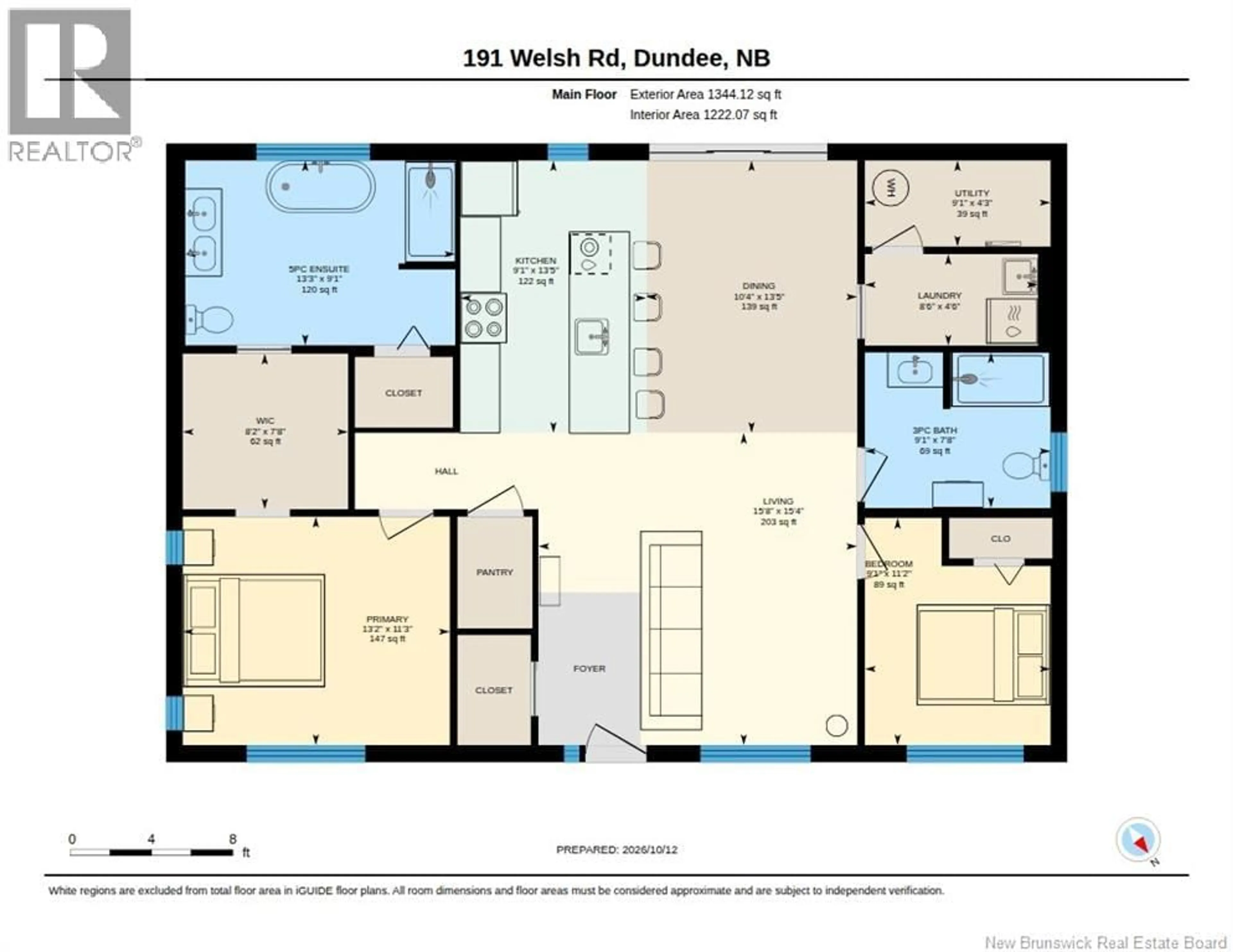 Floor plan for 191 WELSH ROAD, Dundee New Brunswick E8E2A3