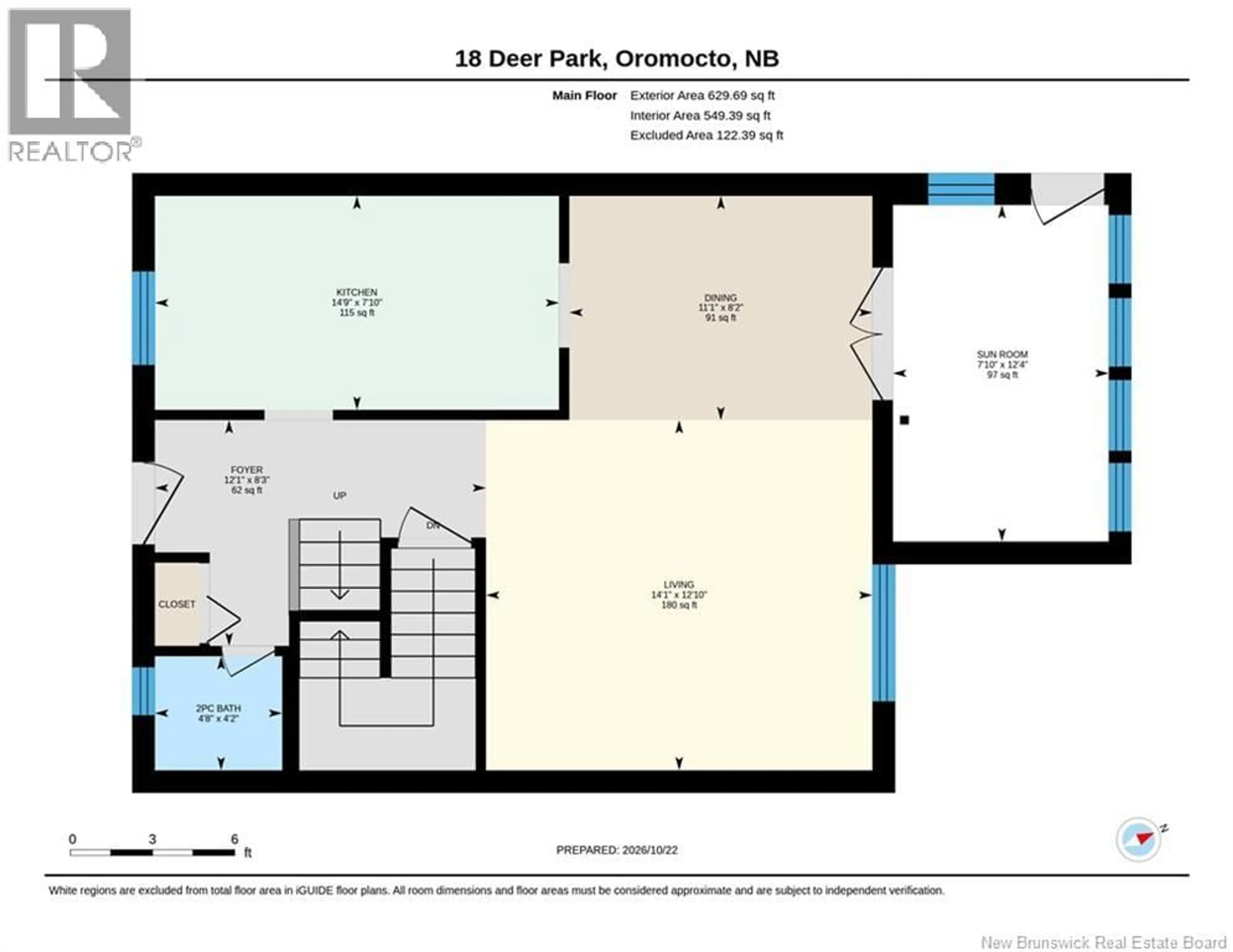 Floor plan for 18 DEER PARK DRIVE, Oromocto New Brunswick E2V1J2