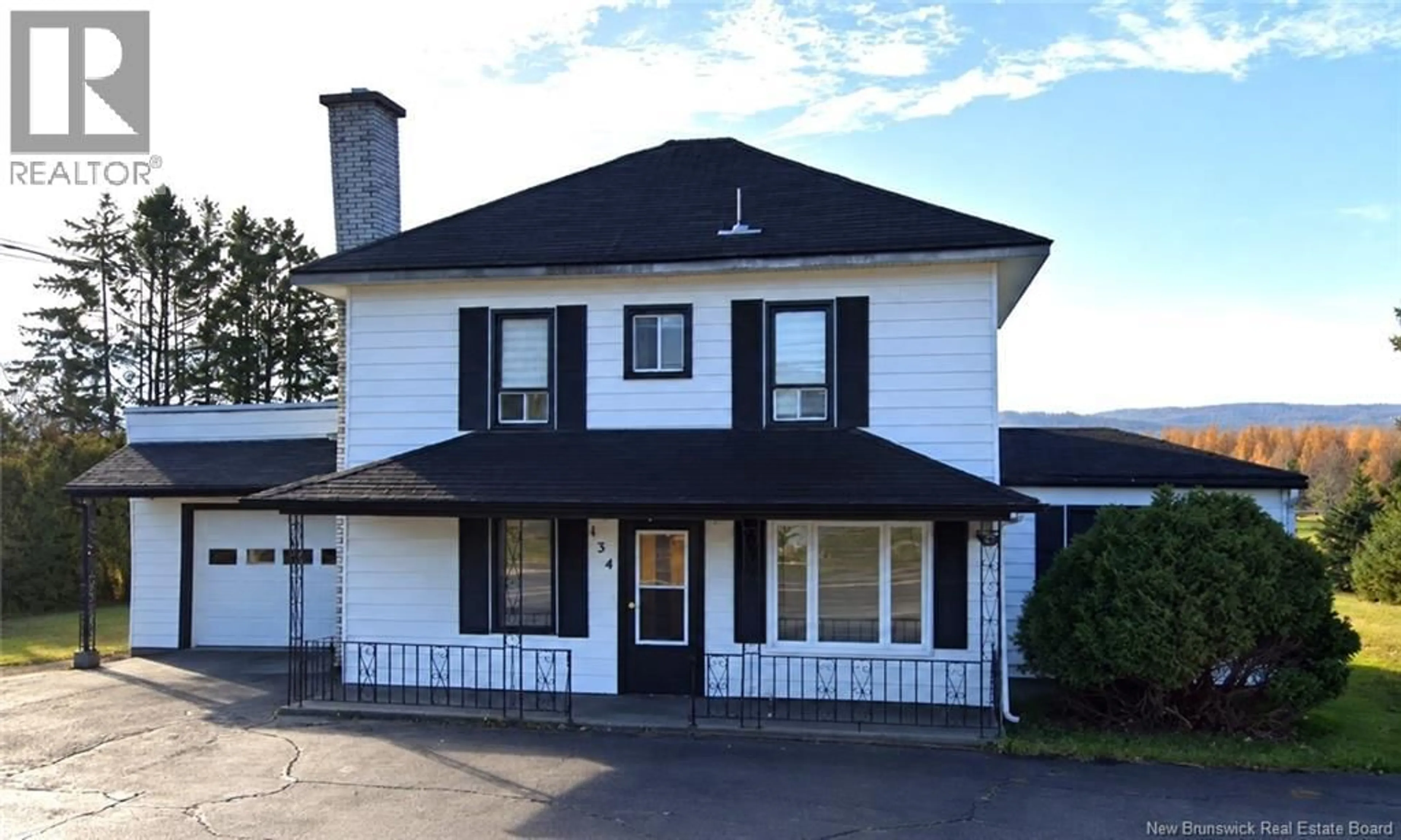 Home with vinyl exterior material, street for 134 PRINCIPALE STREET, Saint-Basile New Brunswick E7C1H3