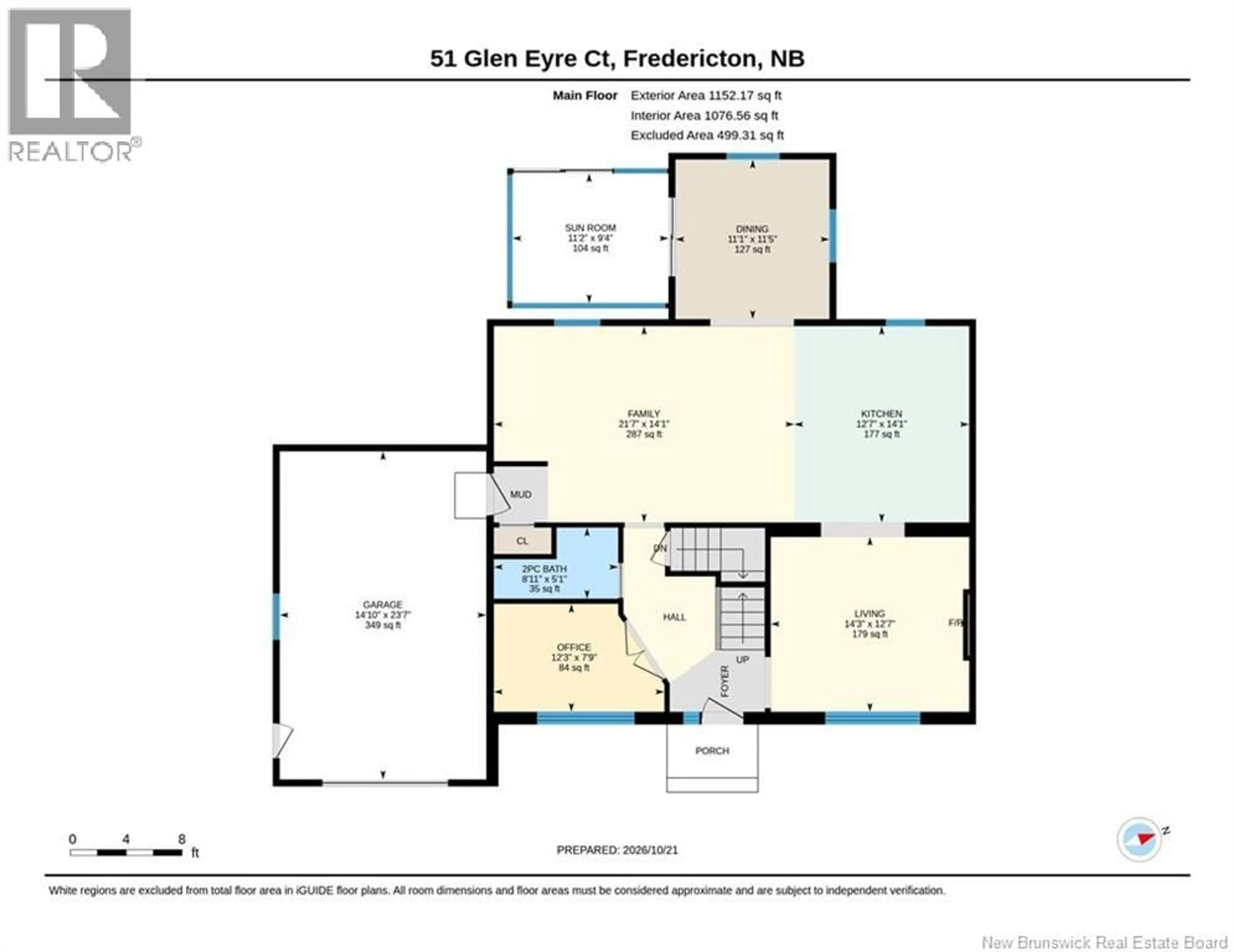 Floor plan for 51 GLEN EYRE COURT, Fredericton New Brunswick E3C2P7