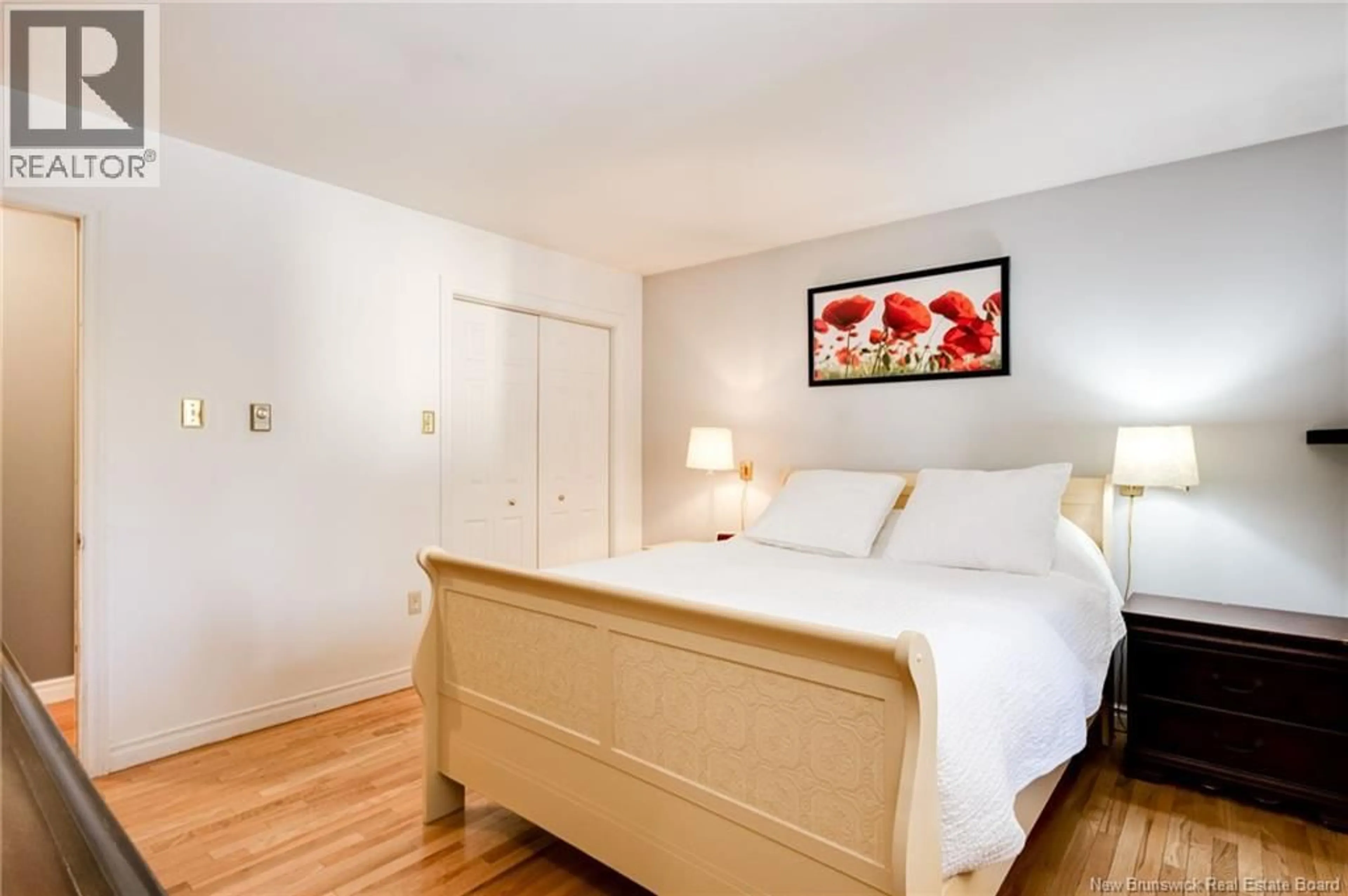 Bedroom with bed, wood/laminate floor for 69 RENSHAW ROAD, Rothesay New Brunswick E2H1R7