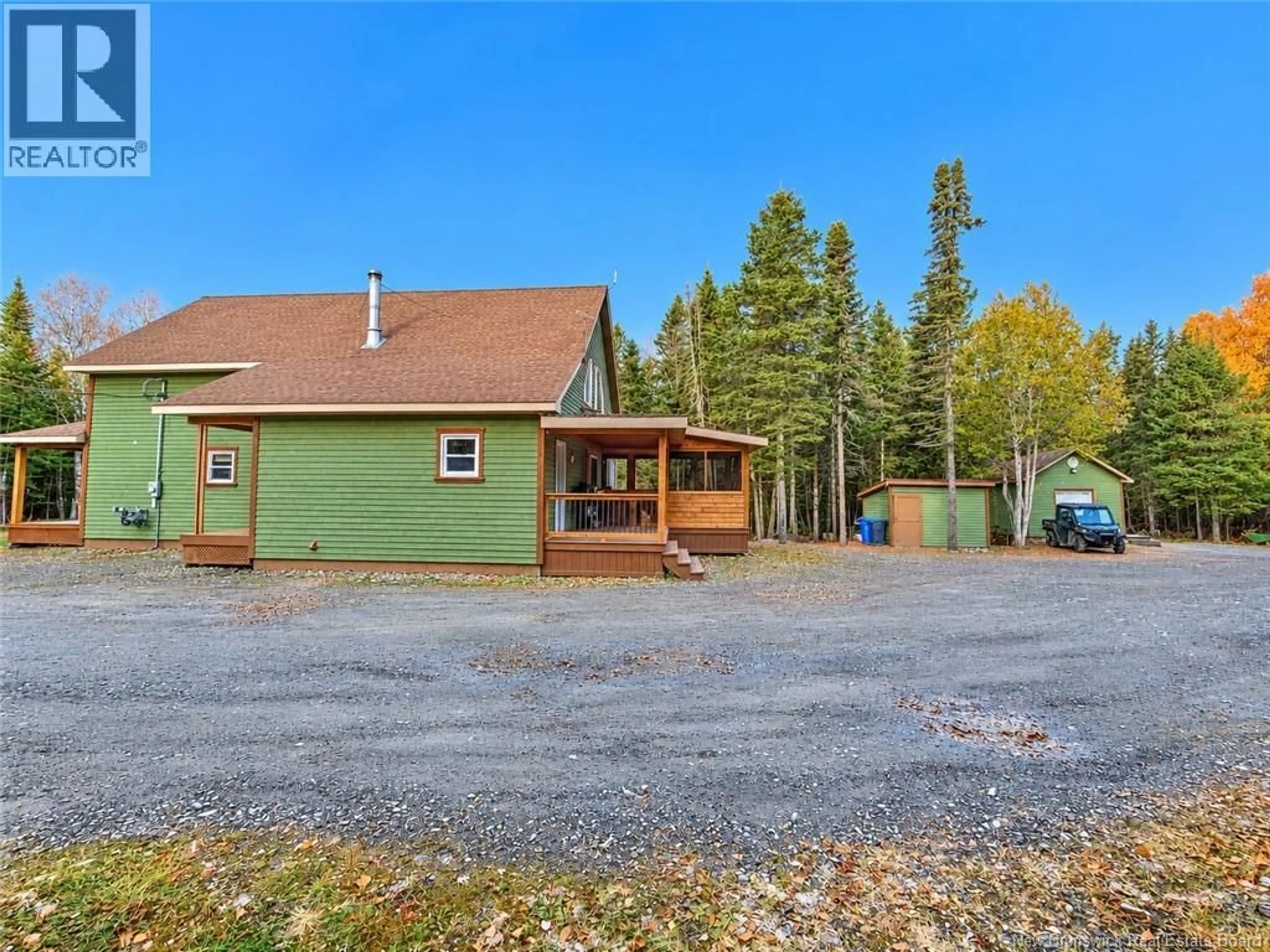 A pic from outside/outdoor area/front of a property/back of a property/a pic from drone, unknown for 308 VALCOUR STREET, Saint-Quentin New Brunswick E8A2M2