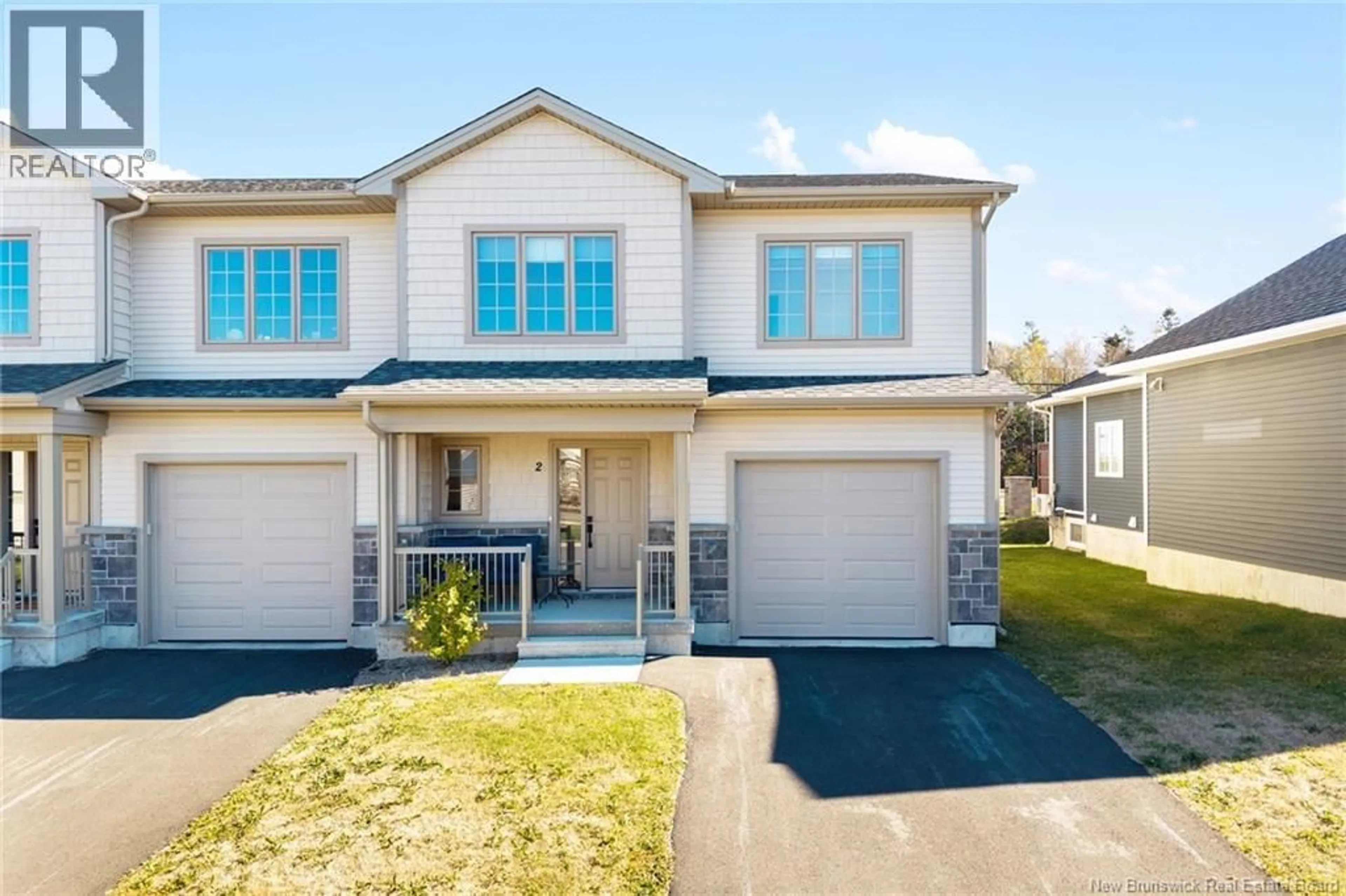 Home with vinyl exterior material, street for 2 HUNTINGDON CIRCLE, Fredericton New Brunswick E3B0L9