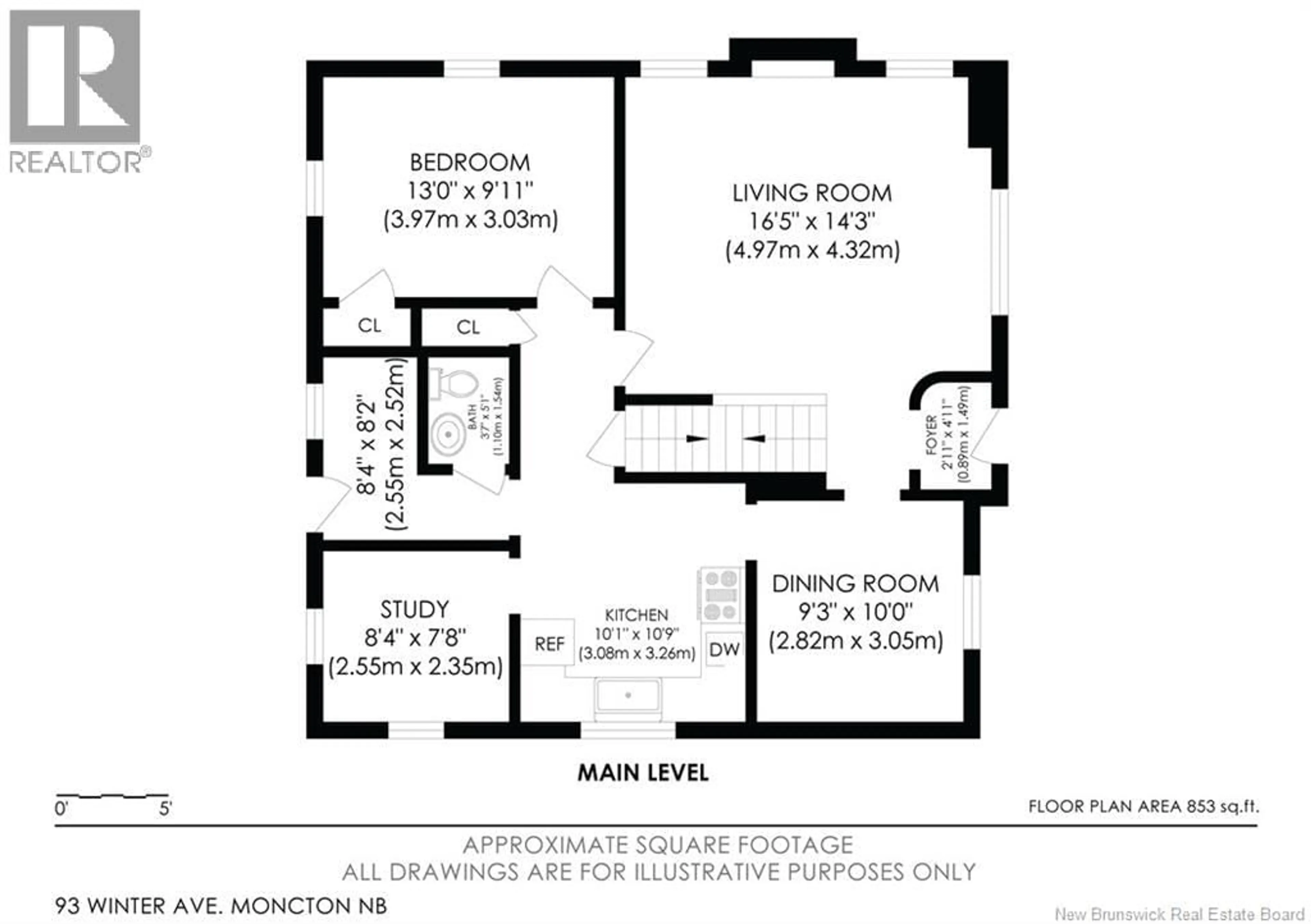 Floor plan for 93 WINTER AVENUE, Moncton New Brunswick E1C5X3