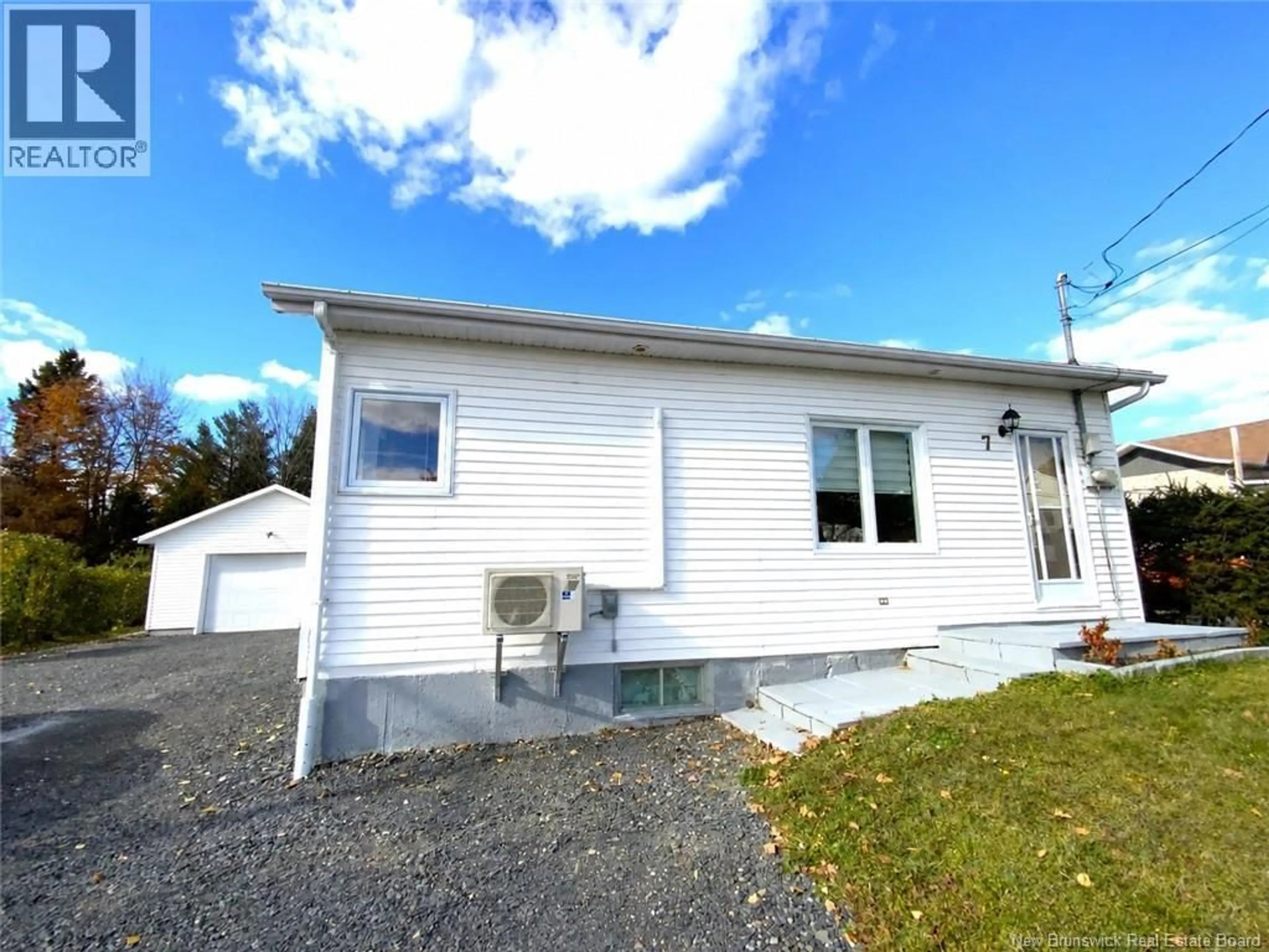 Home with vinyl exterior material, street for 7 LAJOIE STREET, Saint-Basile New Brunswick E7C1E1