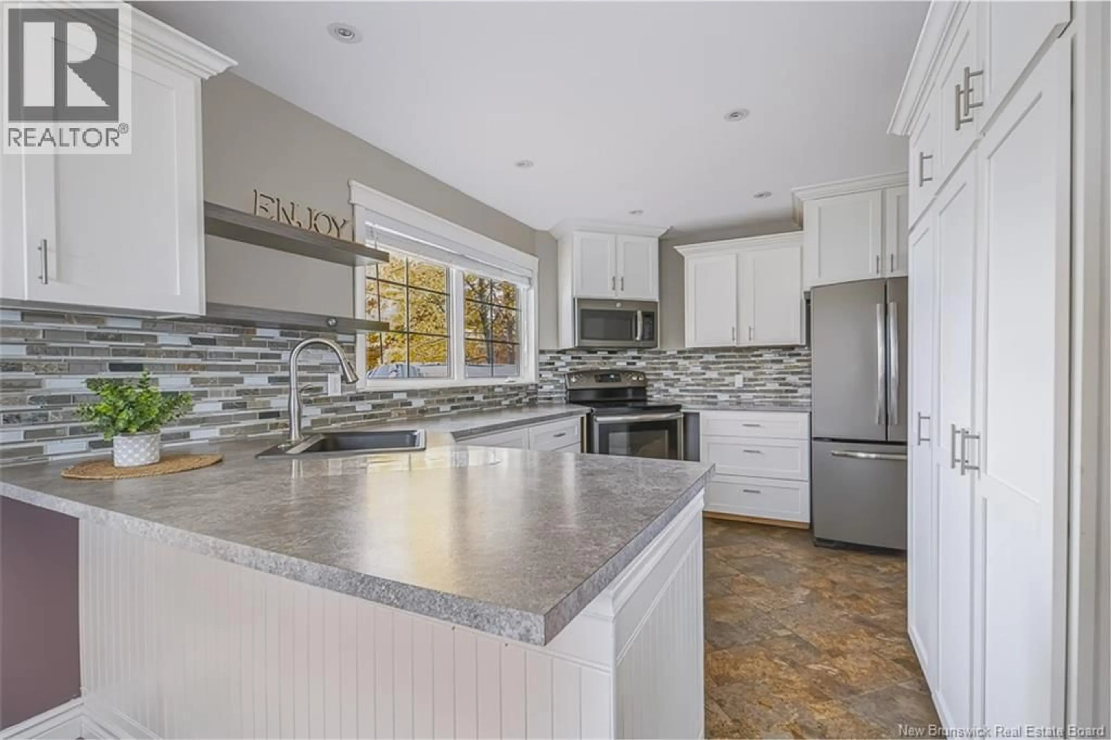 Open concept kitchen, ceramic/tile floor for 631 FENETY STREET, Fredericton New Brunswick E3B4H1