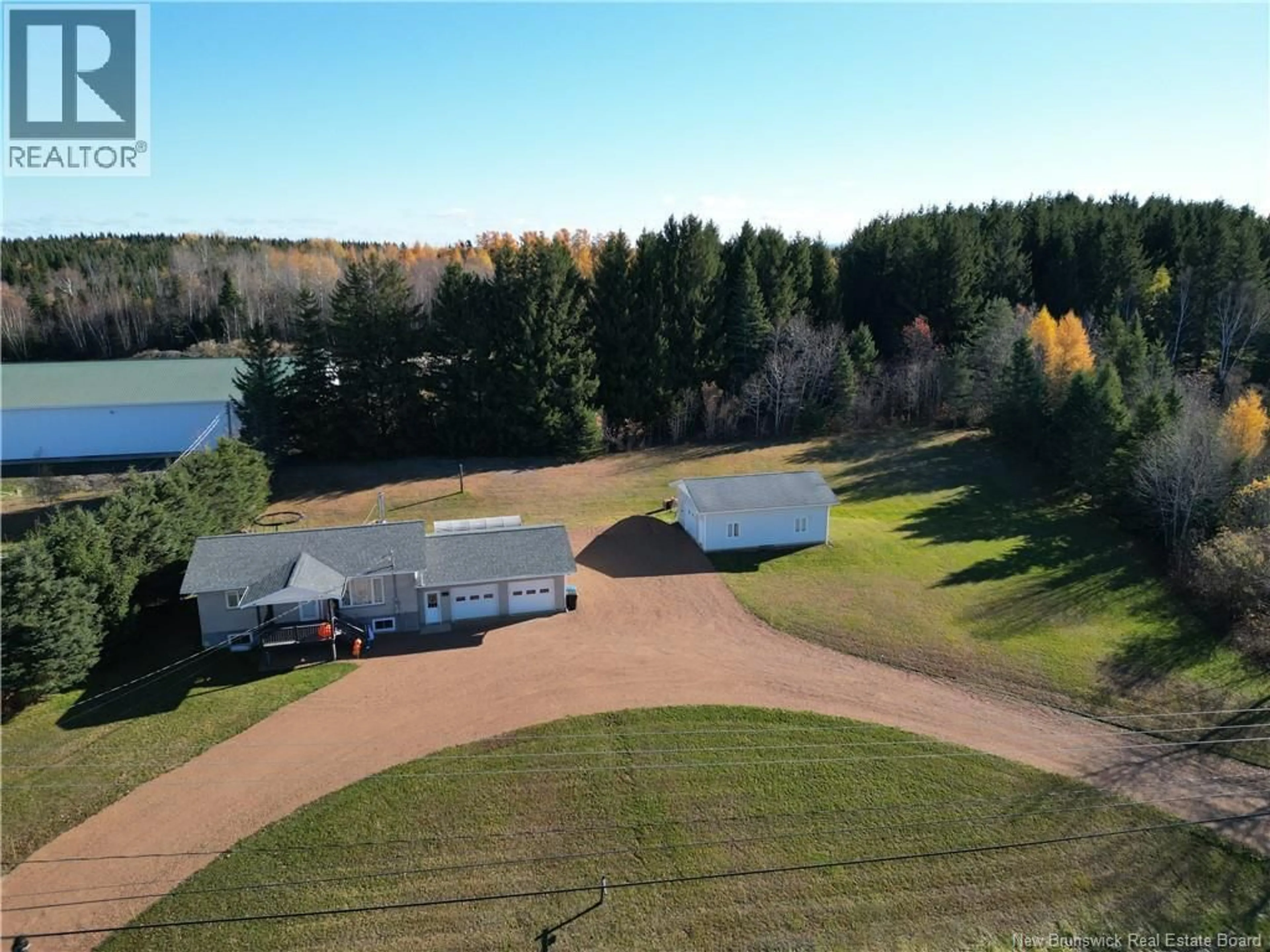 A pic from outside/outdoor area/front of a property/back of a property/a pic from drone, water/lake/river/ocean view for 255 ROUTE 255, Saint-André New Brunswick E3Y3N7