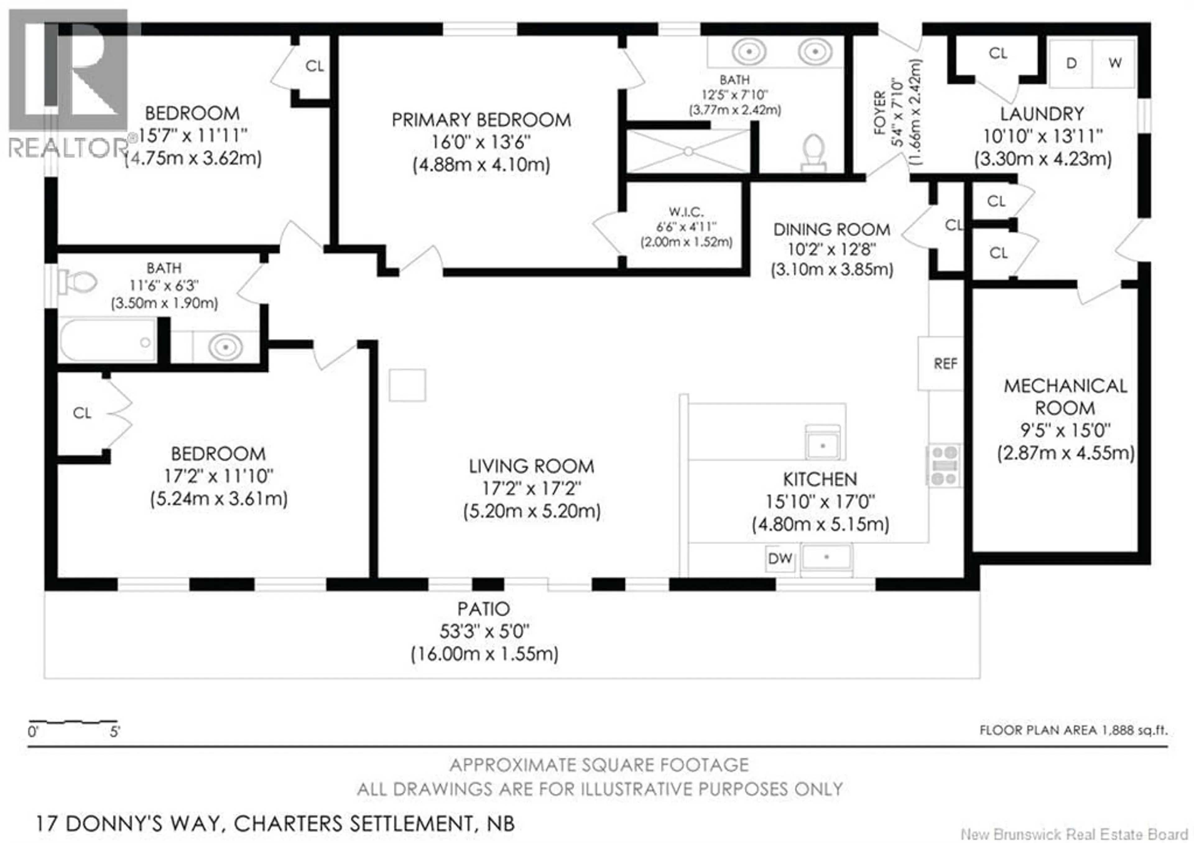 Floor plan for 17 DONNYS WAY, Charters Settlement New Brunswick E3C0S9