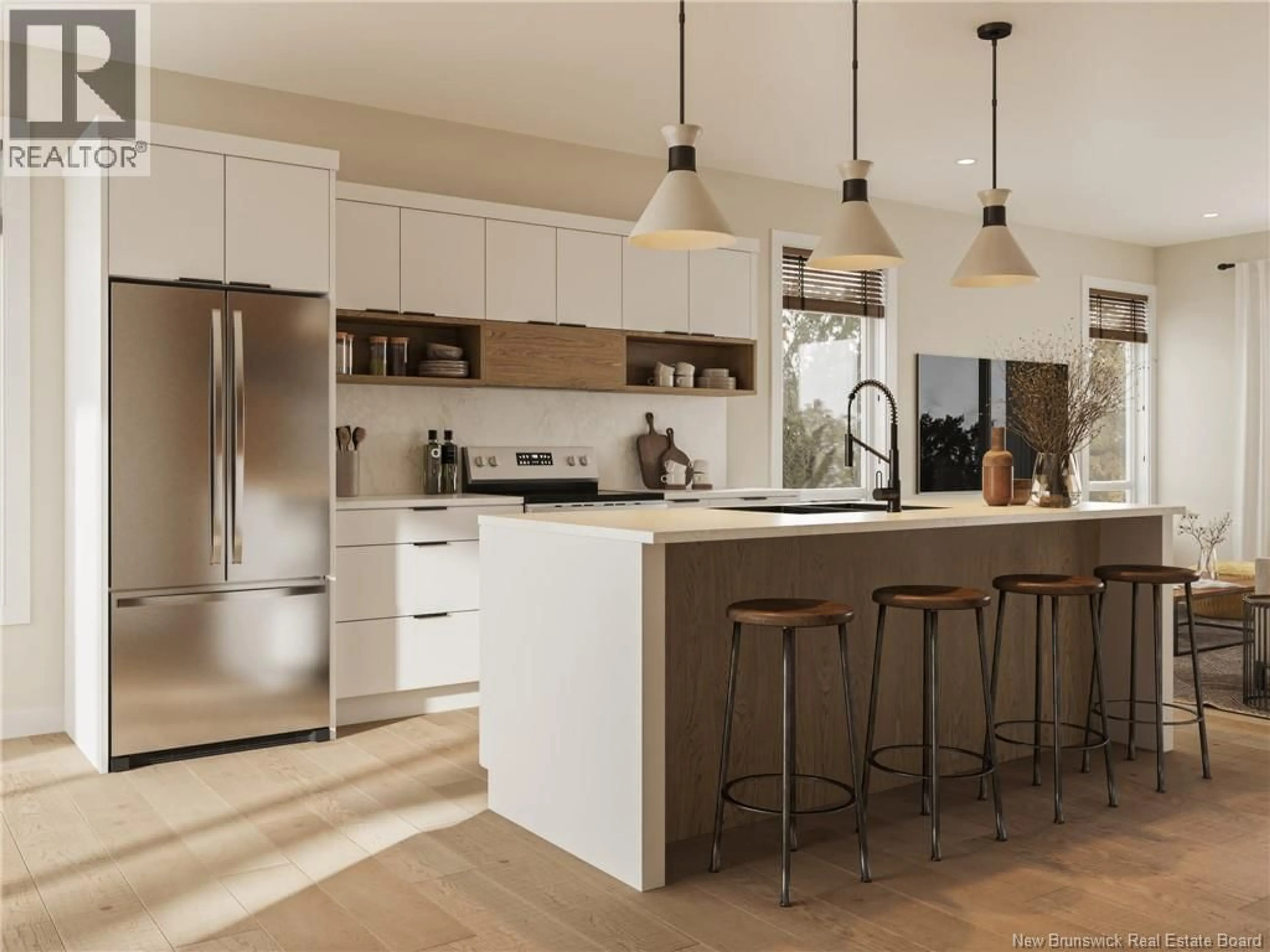 Open concept kitchen, wood/laminate floor for 8 ALLEE DES MARREES, Cocagne New Brunswick E4R2X3