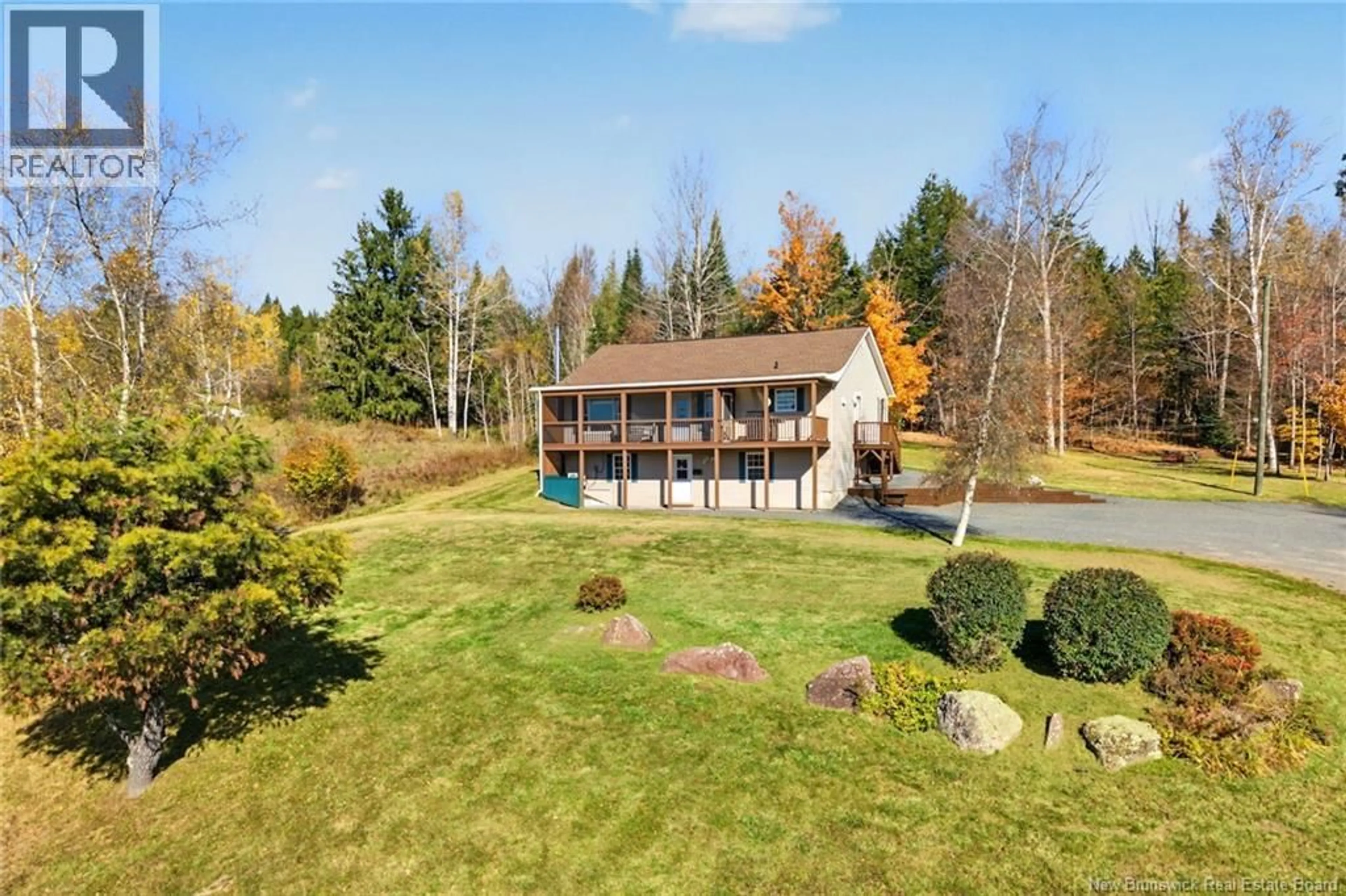 A pic from outside/outdoor area/front of a property/back of a property/a pic from drone, water/lake/river/ocean view for 335 MAZEROLLE SETTLEMENT ROAD, Upper Kingsclear New Brunswick E3E1W3