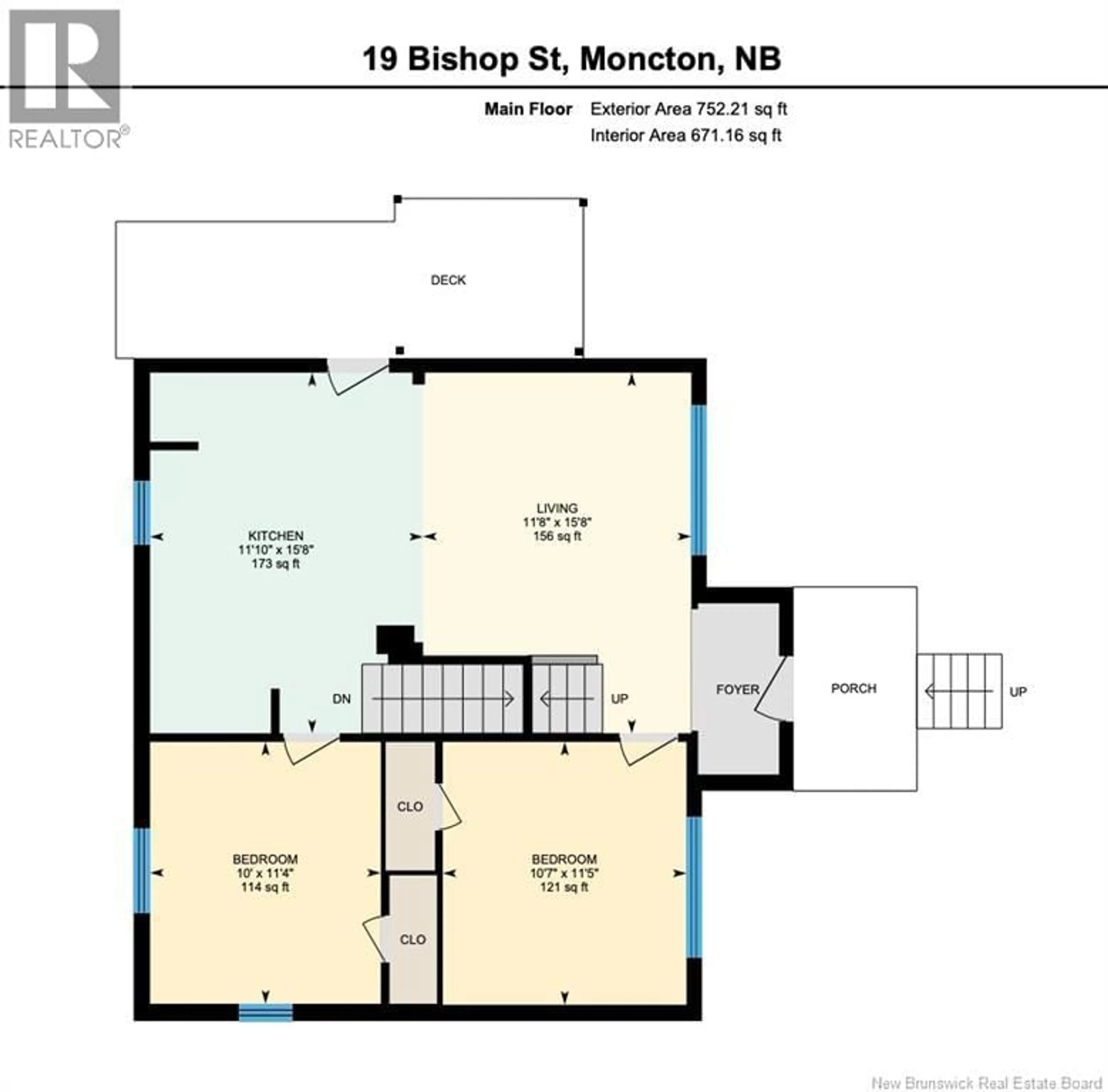 Floor plan for 19 BISHOP, Moncton New Brunswick E1E1K4