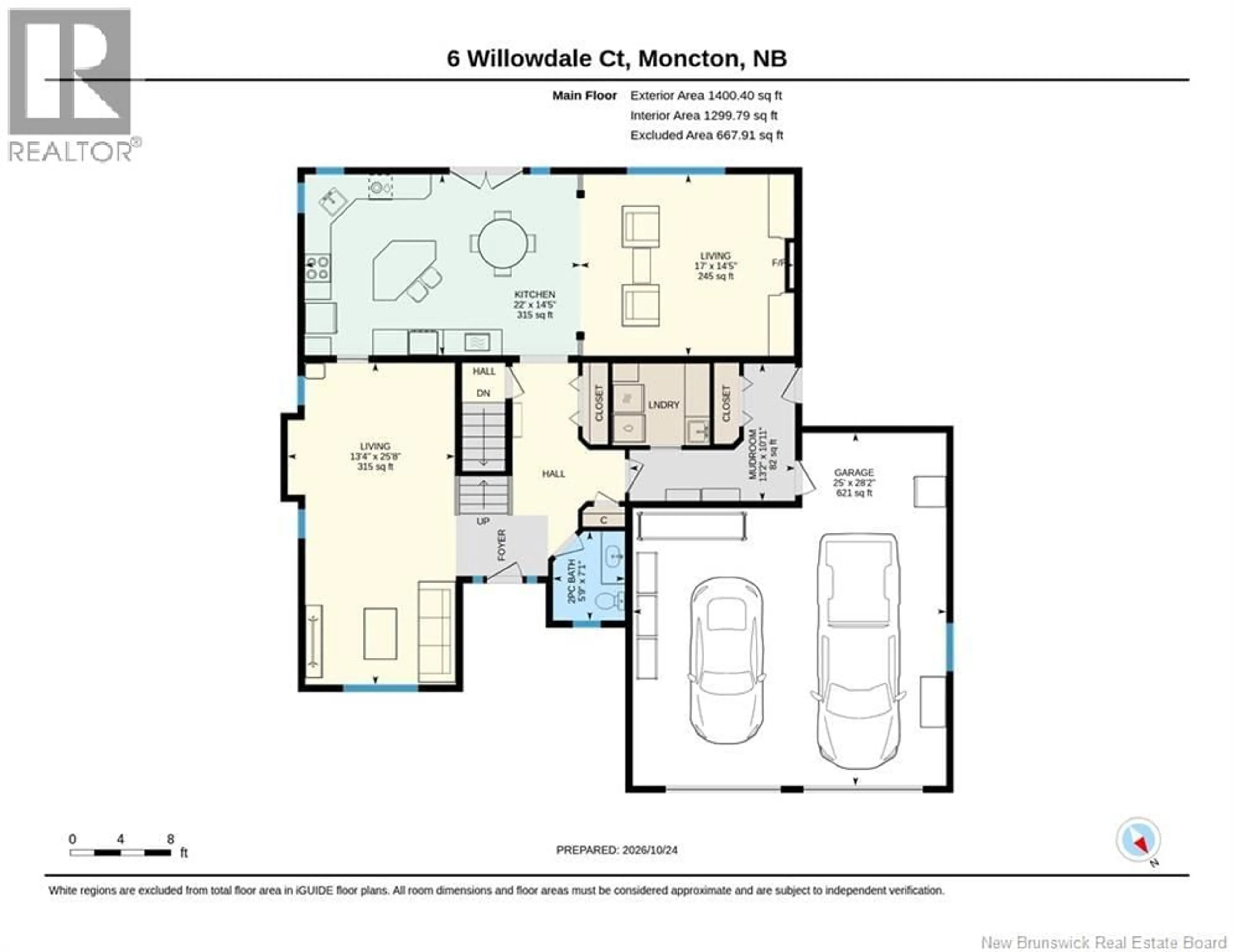 Floor plan for 6 WILLOWDALE COURT, Moncton New Brunswick E1G3V9