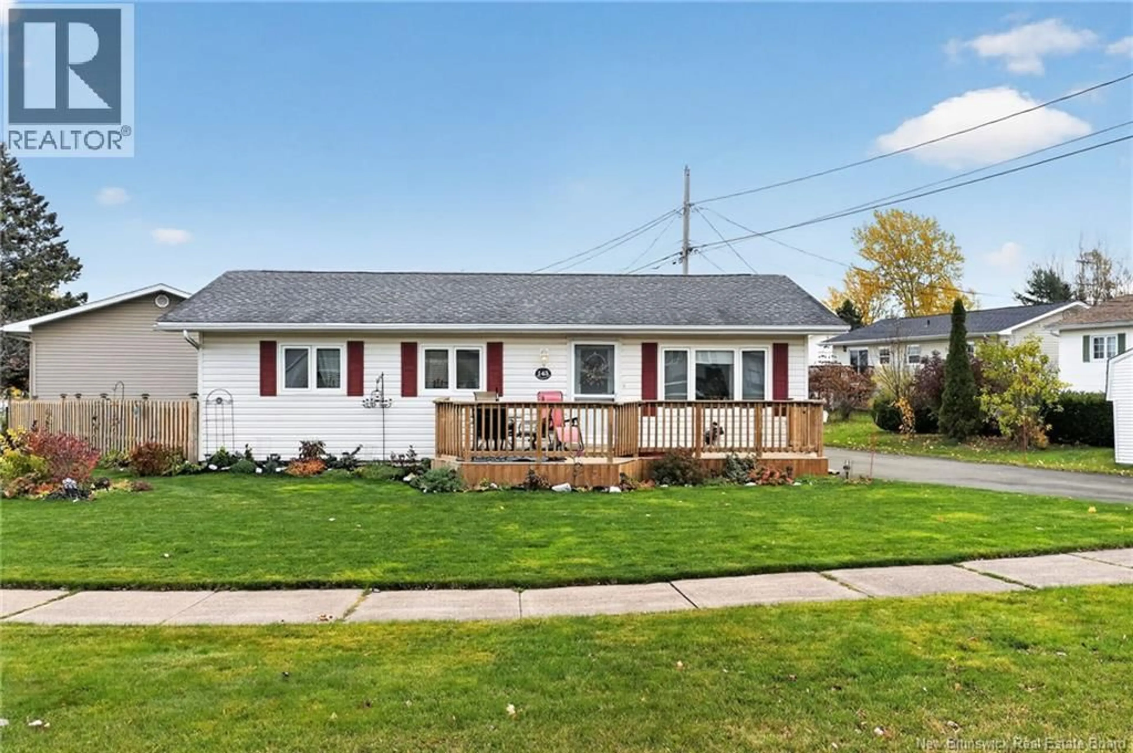 Home with vinyl exterior material, street for 145 SATINWOOD DRIVE, Moncton New Brunswick E1G1C3