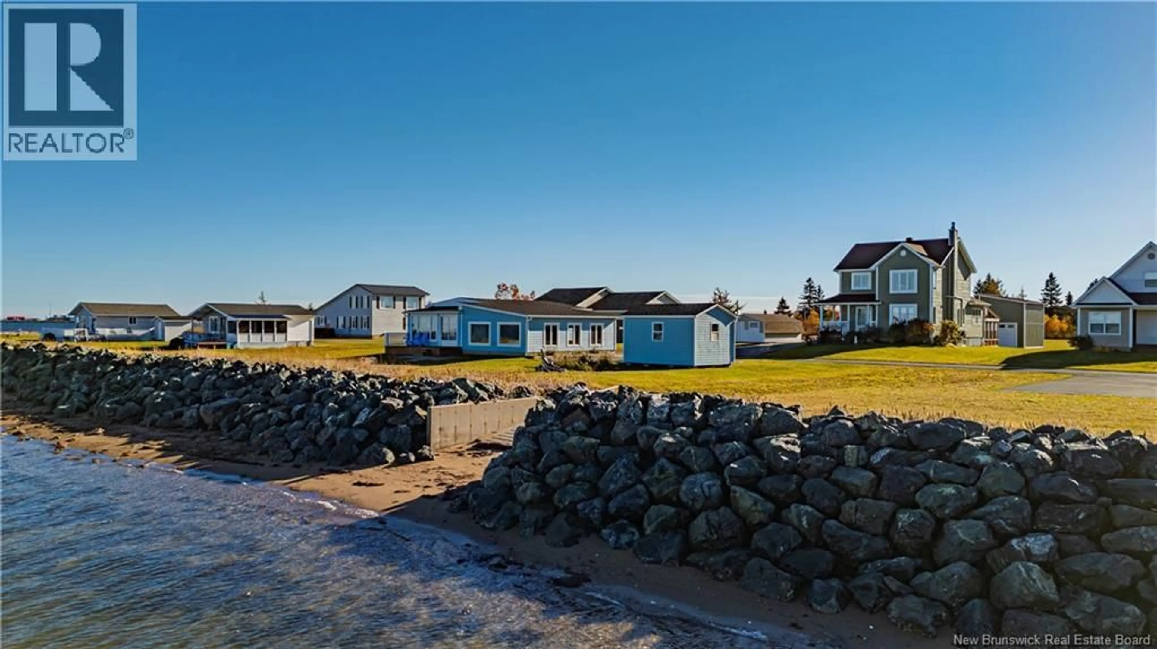 A pic from outside/outdoor area/front of a property/back of a property/a pic from drone, water/lake/river/ocean view for 55 POINTE-À-RICHARD LANE, Pointe-Brûlée New Brunswick E8S2V8