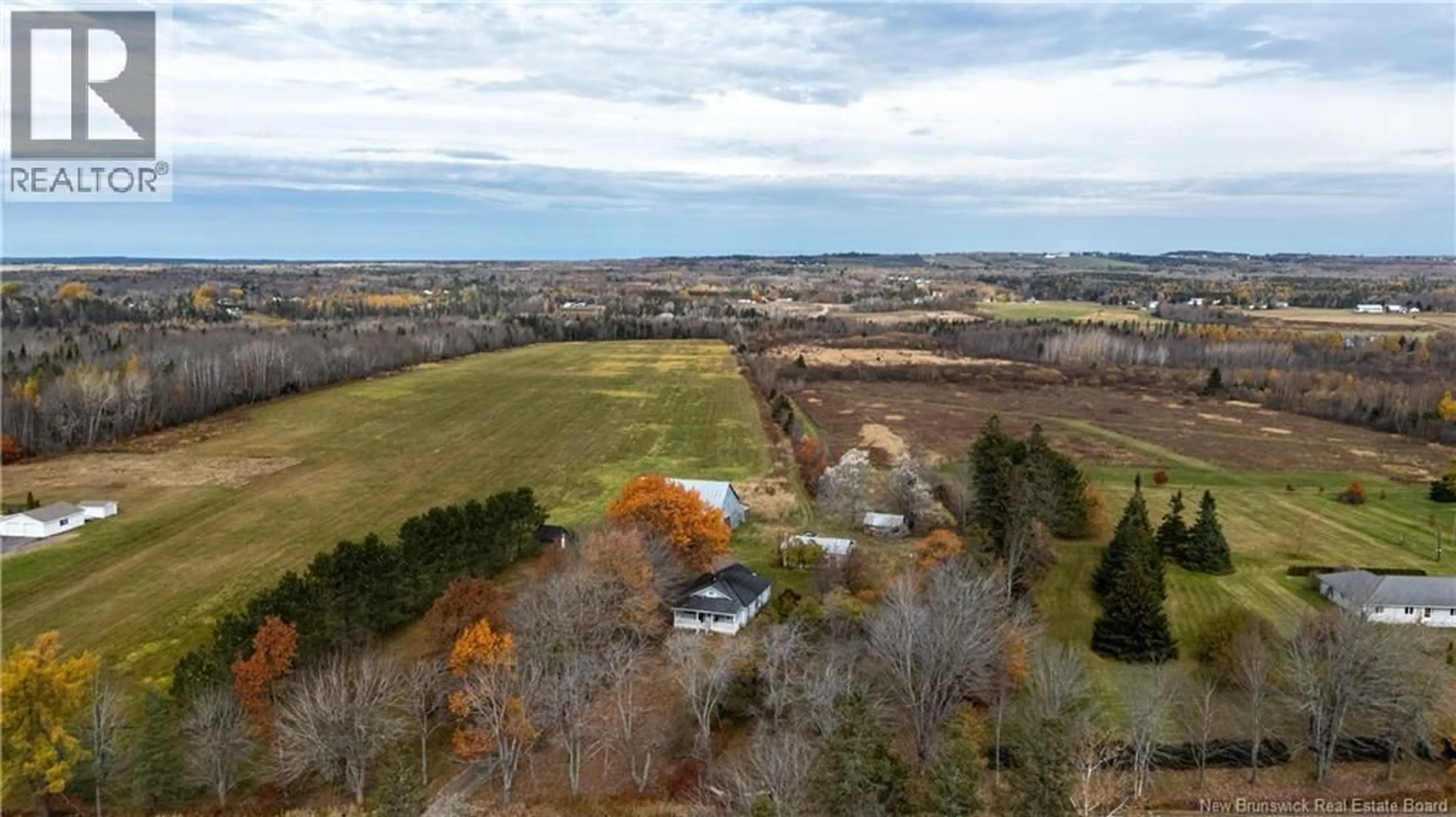 A pic from outside/outdoor area/front of a property/back of a property/a pic from drone, water/lake/river/ocean view for 2151 ROUTE 112, Upper Coverdale New Brunswick E1J1Z8
