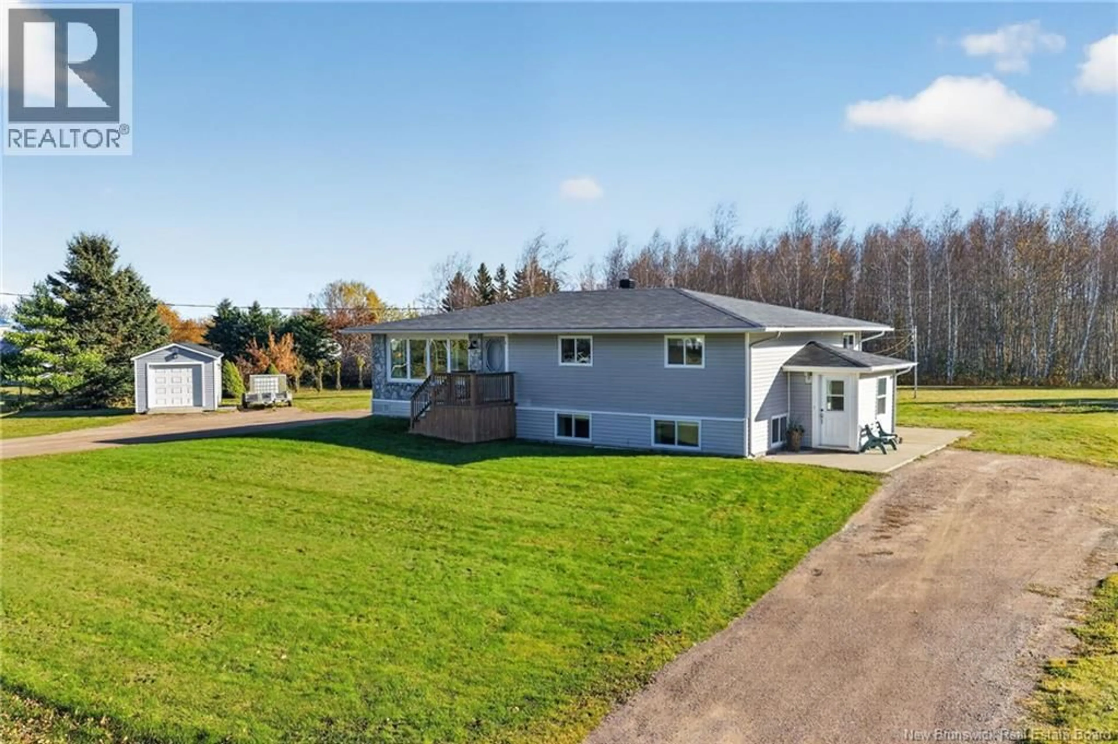 A pic from outside/outdoor area/front of a property/back of a property/a pic from drone, street for 16 FRANCOIS ROAD, Grand-Barachois New Brunswick E4P1M7