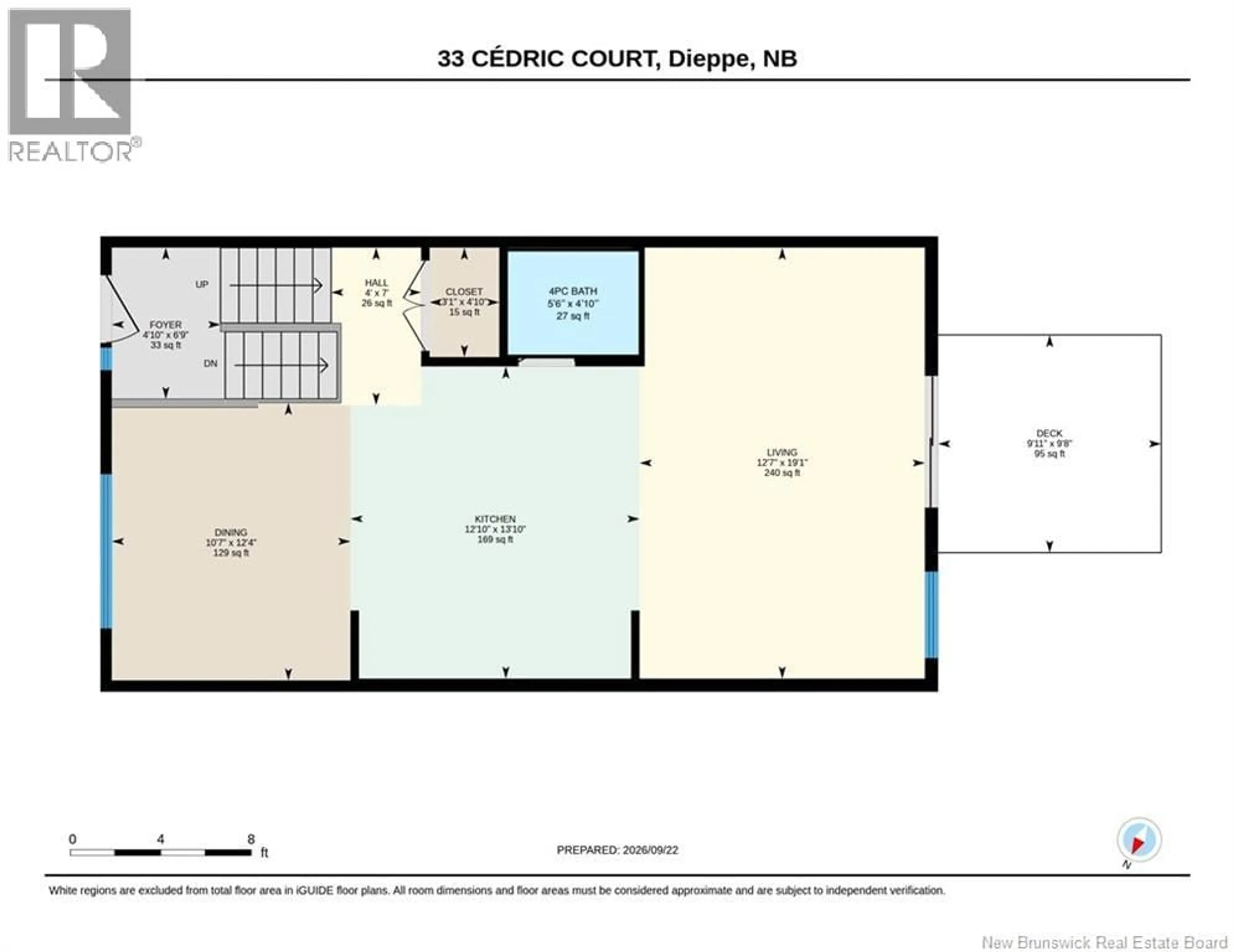 Floor plan for 227 DES ELEVES STREET, Dieppe New Brunswick E1A4V5