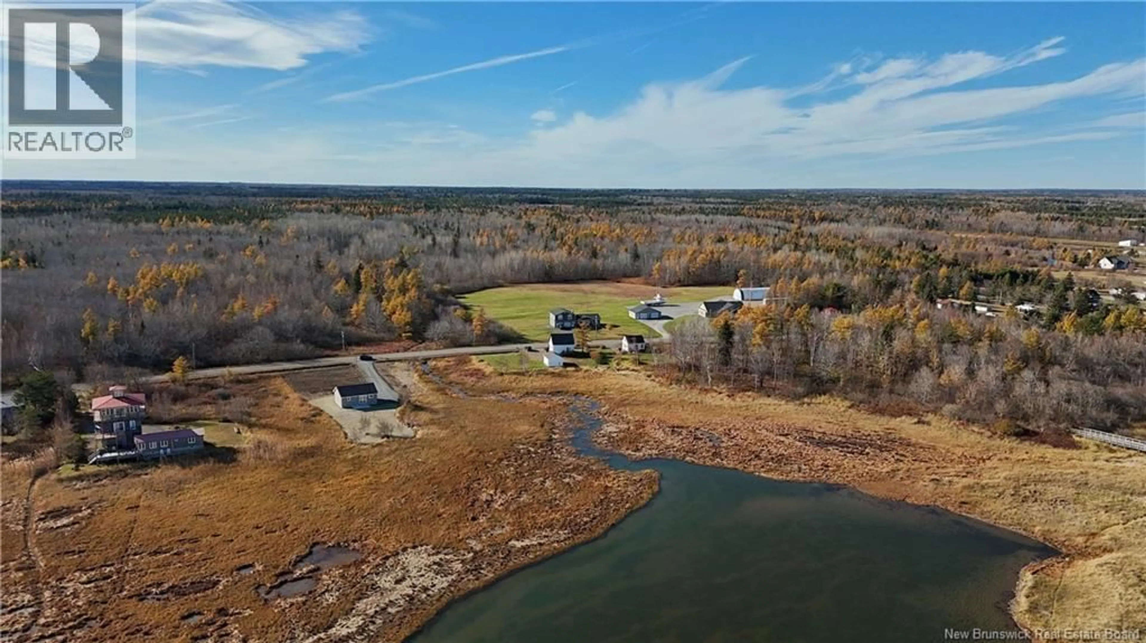 A pic from outside/outdoor area/front of a property/back of a property/a pic from drone, water/lake/river/ocean view for 1870 ROUTE 475, Saint-Edouard-De-Kent New Brunswick E4S4W9