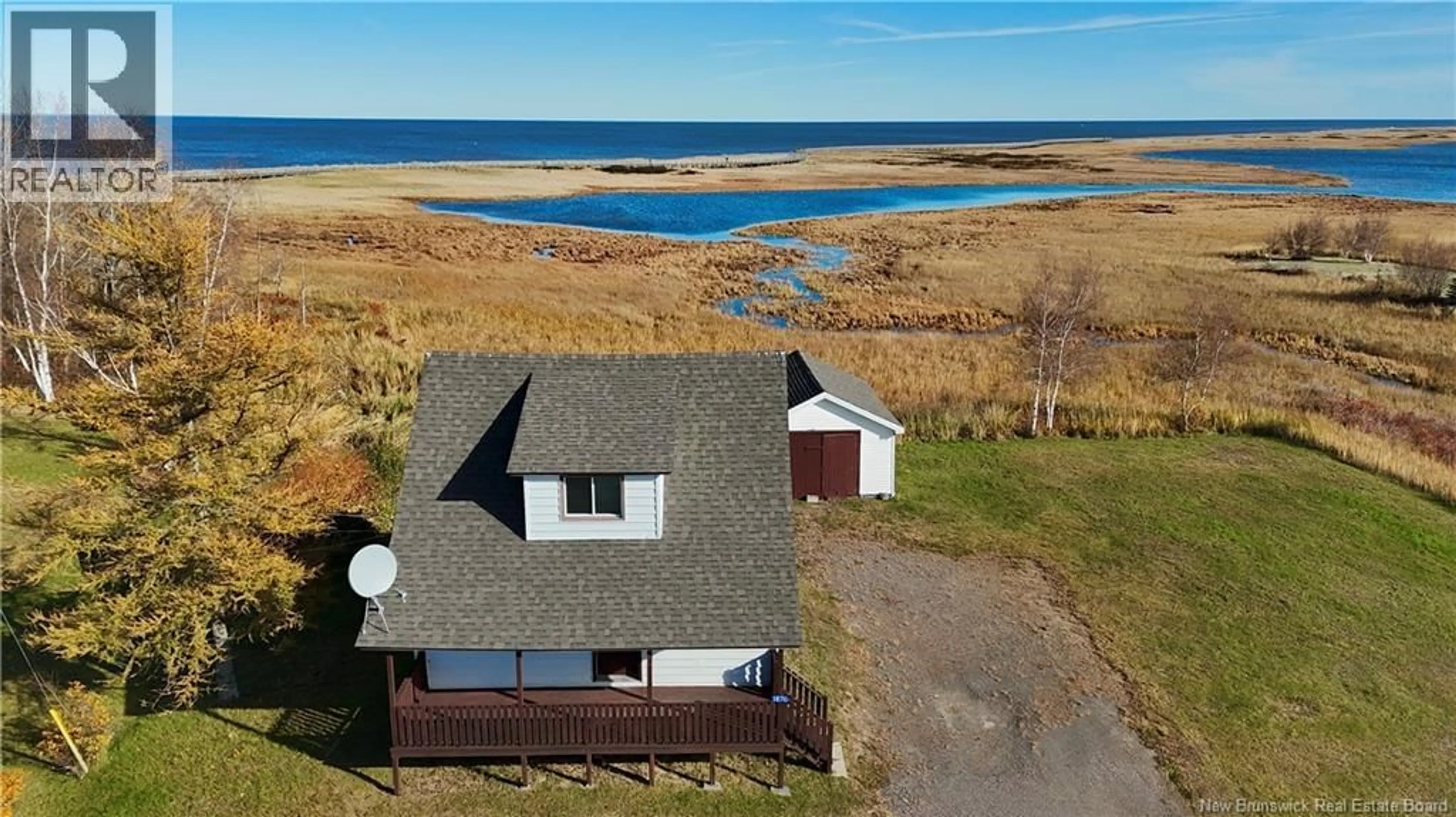 A pic from outside/outdoor area/front of a property/back of a property/a pic from drone, water/lake/river/ocean view for 1870 ROUTE 475, Saint-Edouard-De-Kent New Brunswick E4S4W9