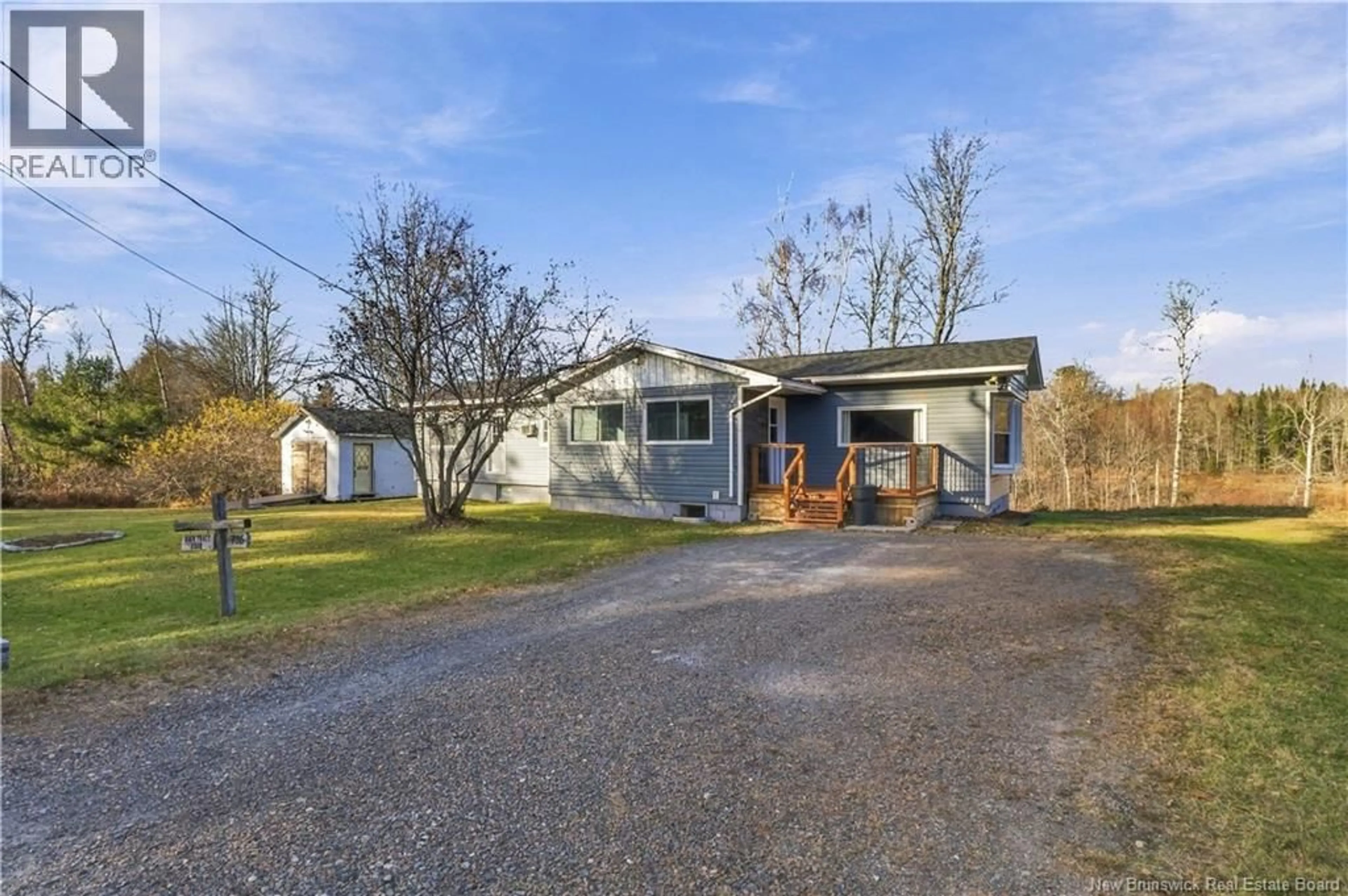 A pic from outside/outdoor area/front of a property/back of a property/a pic from drone, unknown for 736 BACK TRACY ROAD, Fredericton Junction New Brunswick E5L1G8