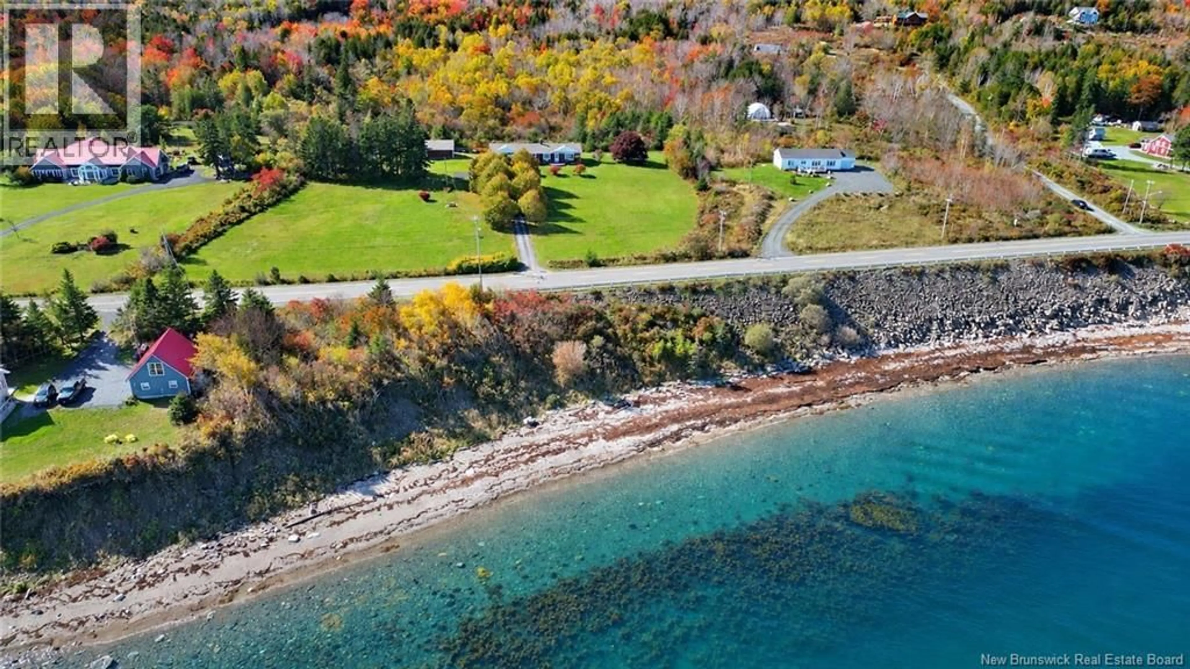 A pic from outside/outdoor area/front of a property/back of a property/a pic from drone, water/lake/river/ocean view for 390 ROUTE 776, Grand Manan New Brunswick E5G1C8