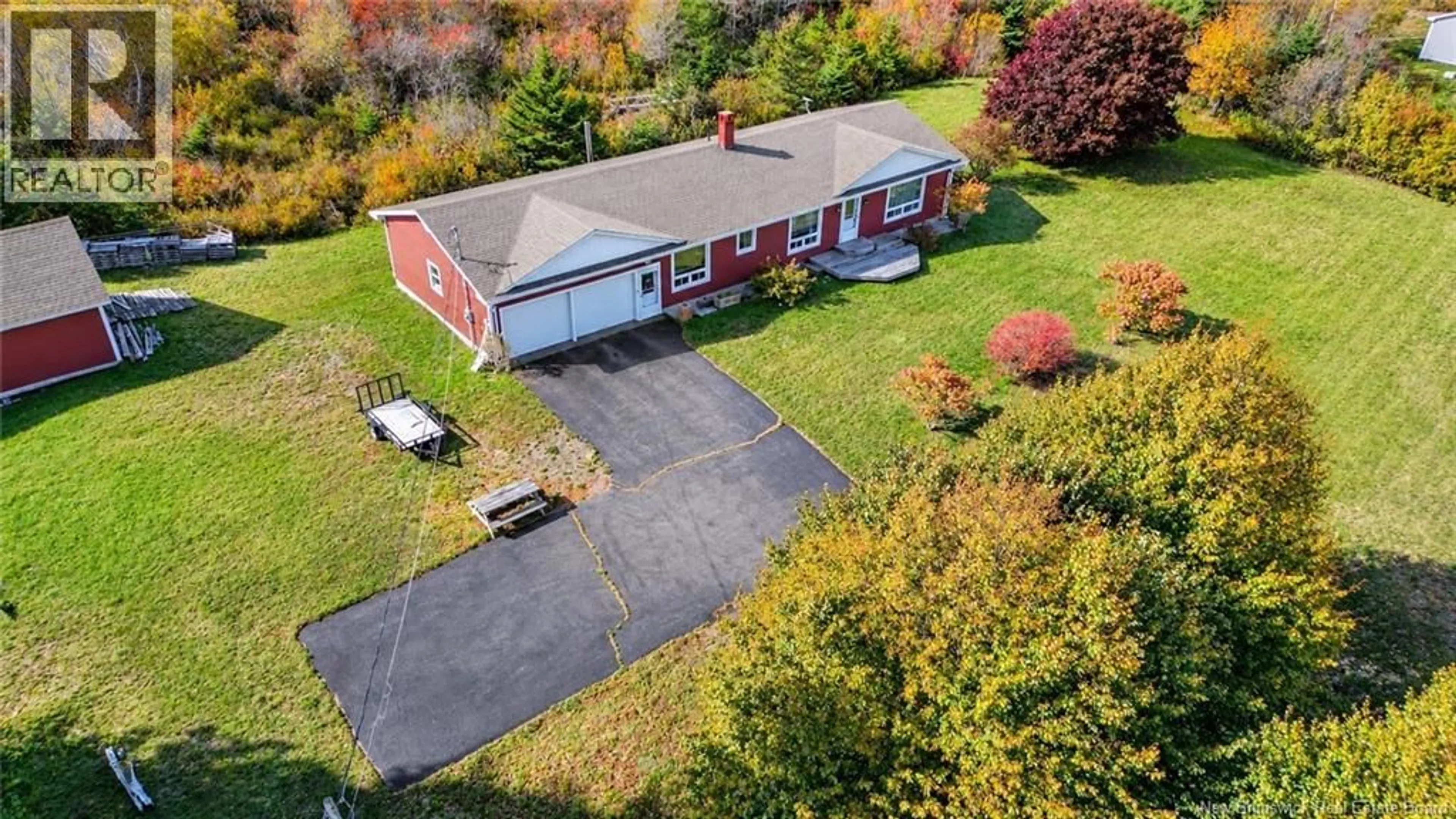 A pic from outside/outdoor area/front of a property/back of a property/a pic from drone, street for 390 ROUTE 776, Grand Manan New Brunswick E5G1C8