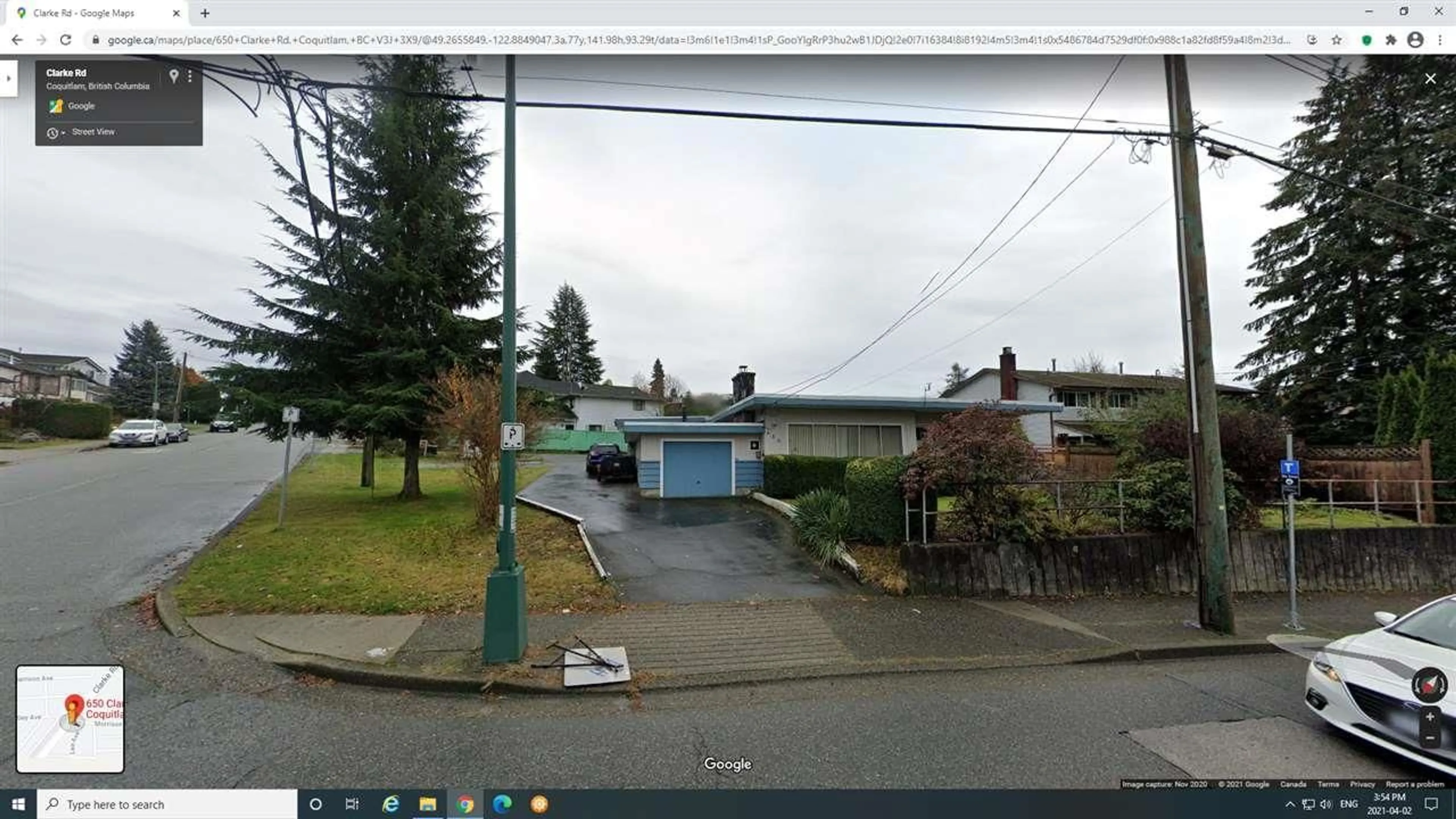 Frontside or backside of a home, the street view for 650 CLARKE ROAD, Coquitlam British Columbia V3J3X6