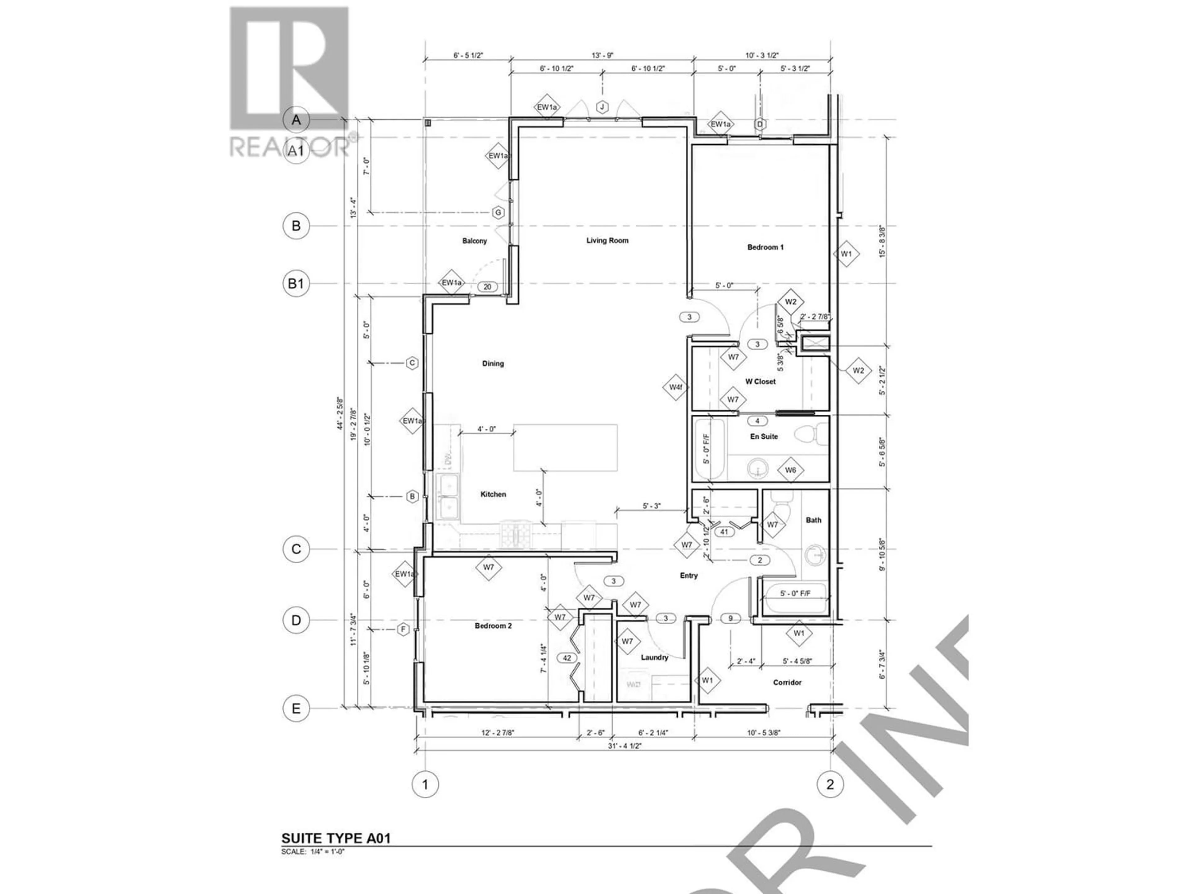 Floor plan for 101 4278 22ND AVENUE, Prince George British Columbia V2N0J4