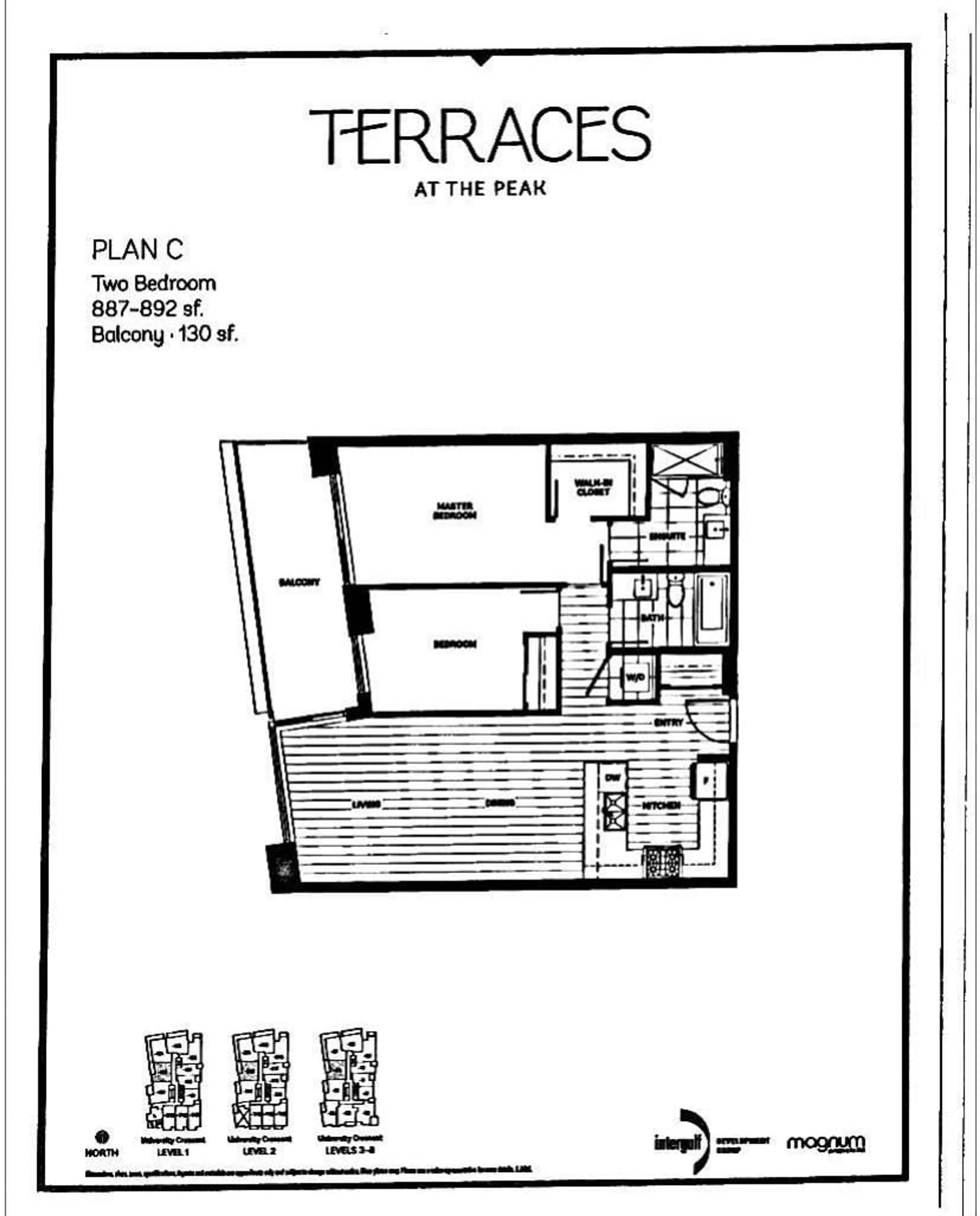 Floor plan for 606 - 8940 UNIVERSITY CRESCENT, Burnaby British Columbia V5A0E7