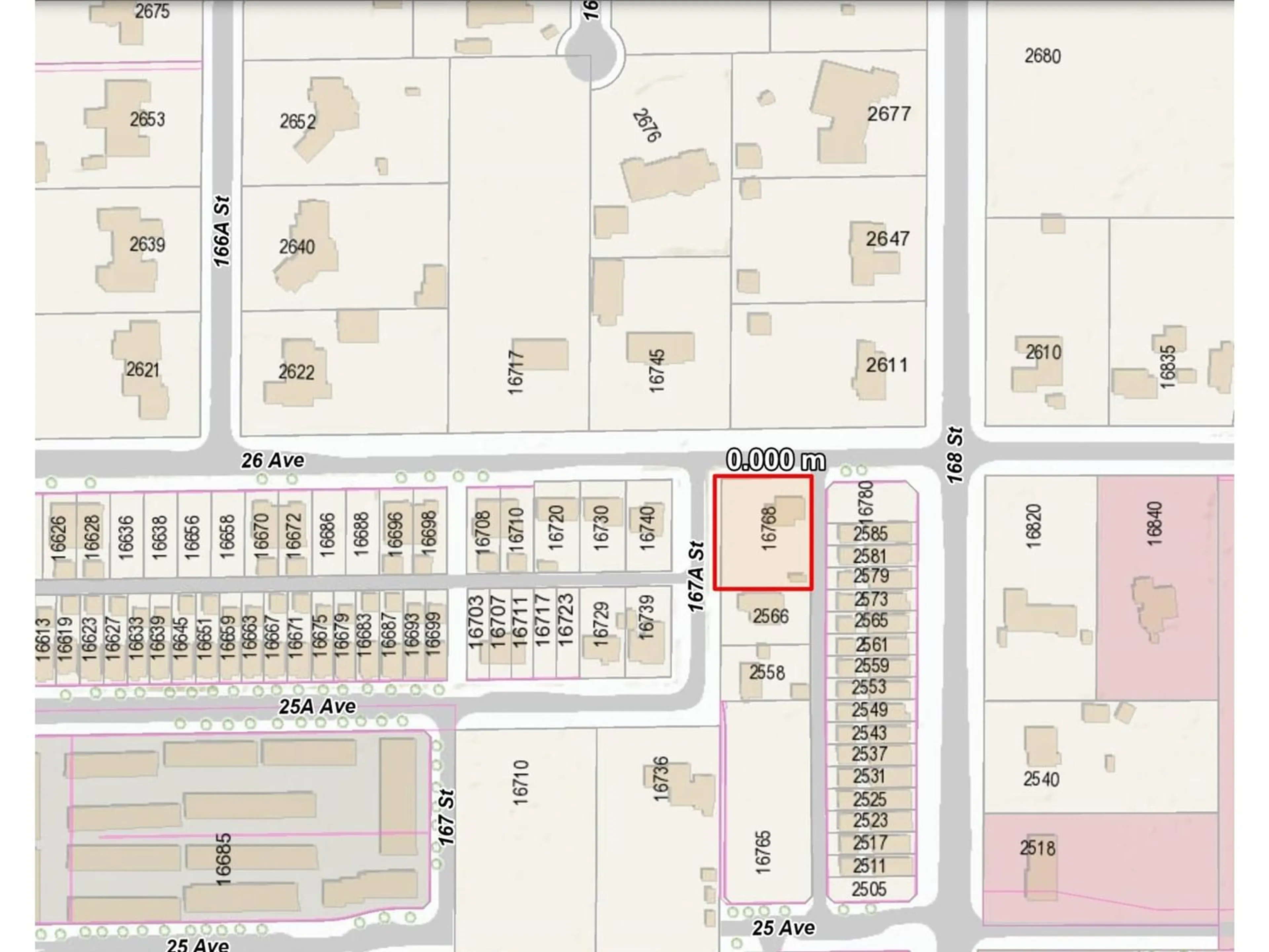 Picture of a map for 16768 26 AVENUE, Surrey British Columbia V3Z0B2