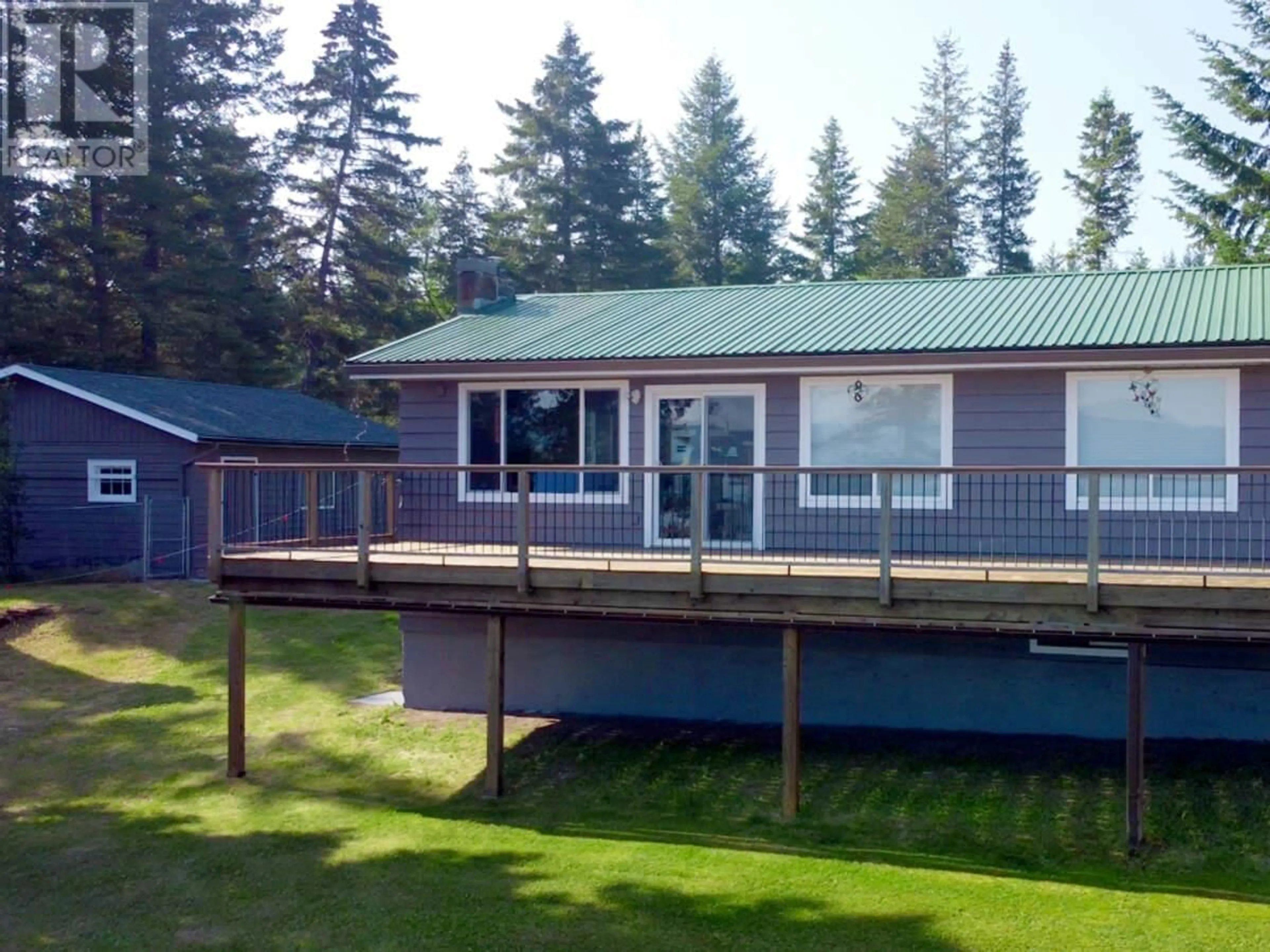 A pic from outside/outdoor area/front of a property/back of a property/a pic from drone, water/lake/river/ocean view for 4803 LAKEVIEW ROAD, Lac La Hache British Columbia V0K1T0