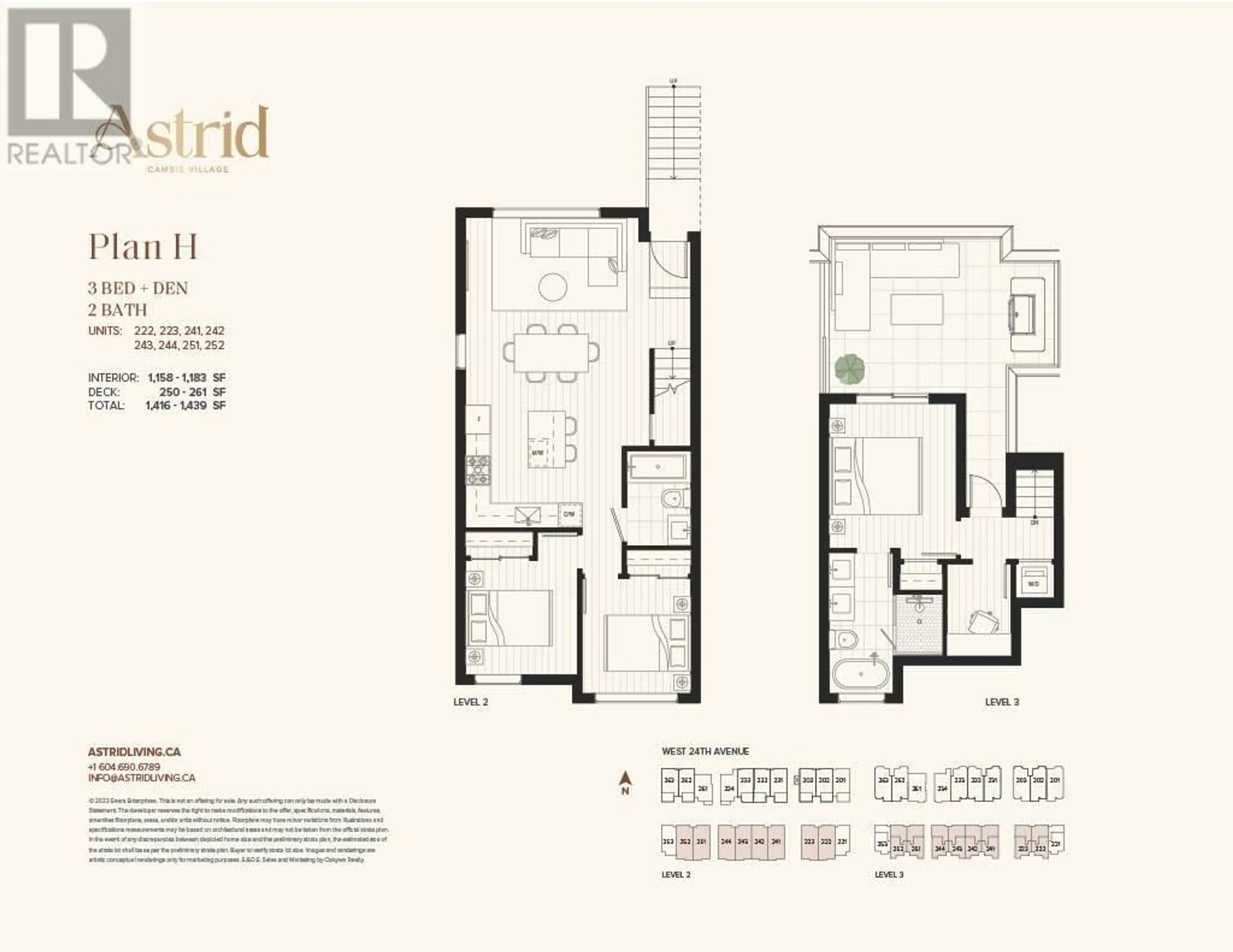 Floor plan for 222 588 W 24TH AVENUE, Vancouver British Columbia V5Z2B4