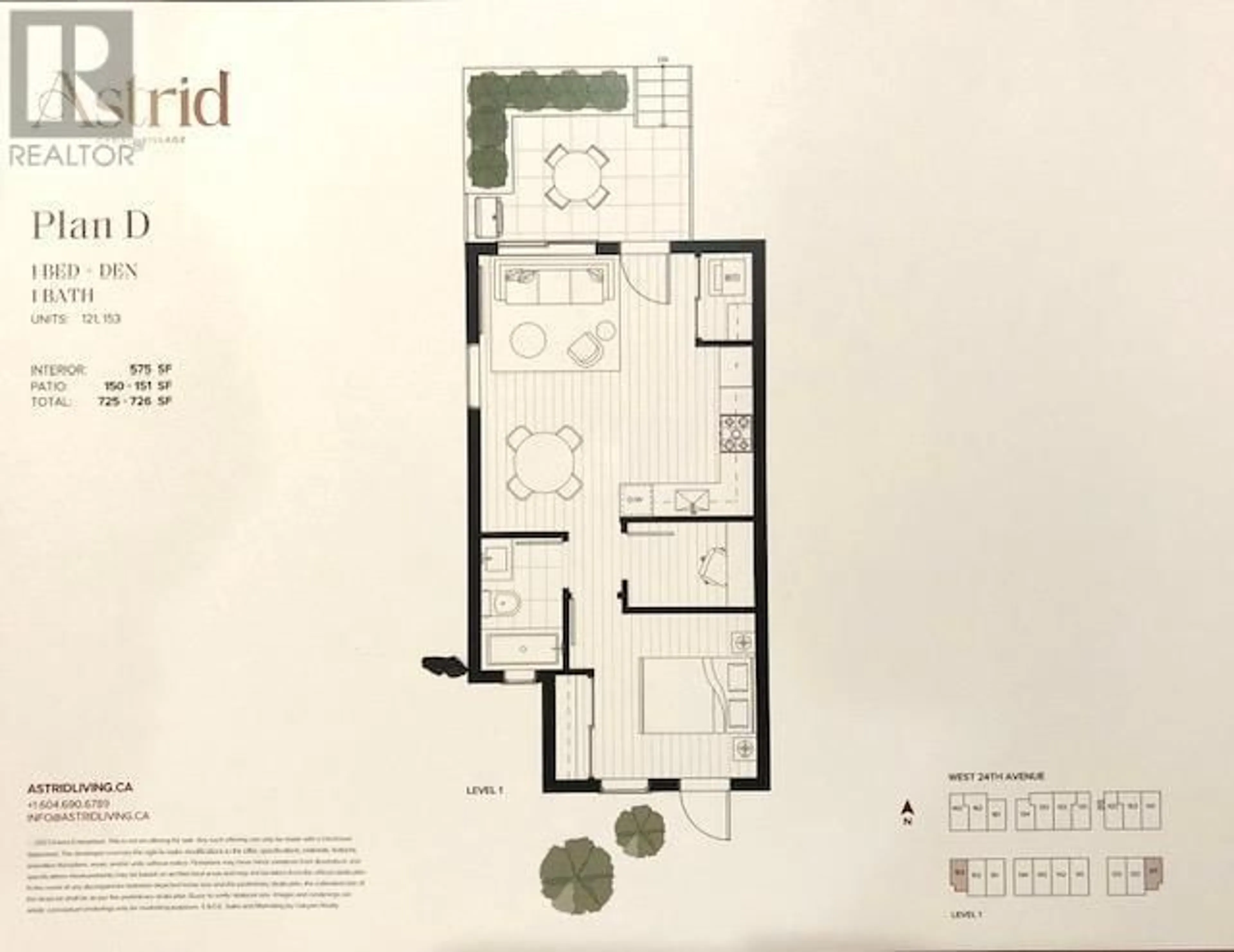 Floor plan for 121 588 W 24 AVENUE, Vancouver British Columbia V5Z2B4