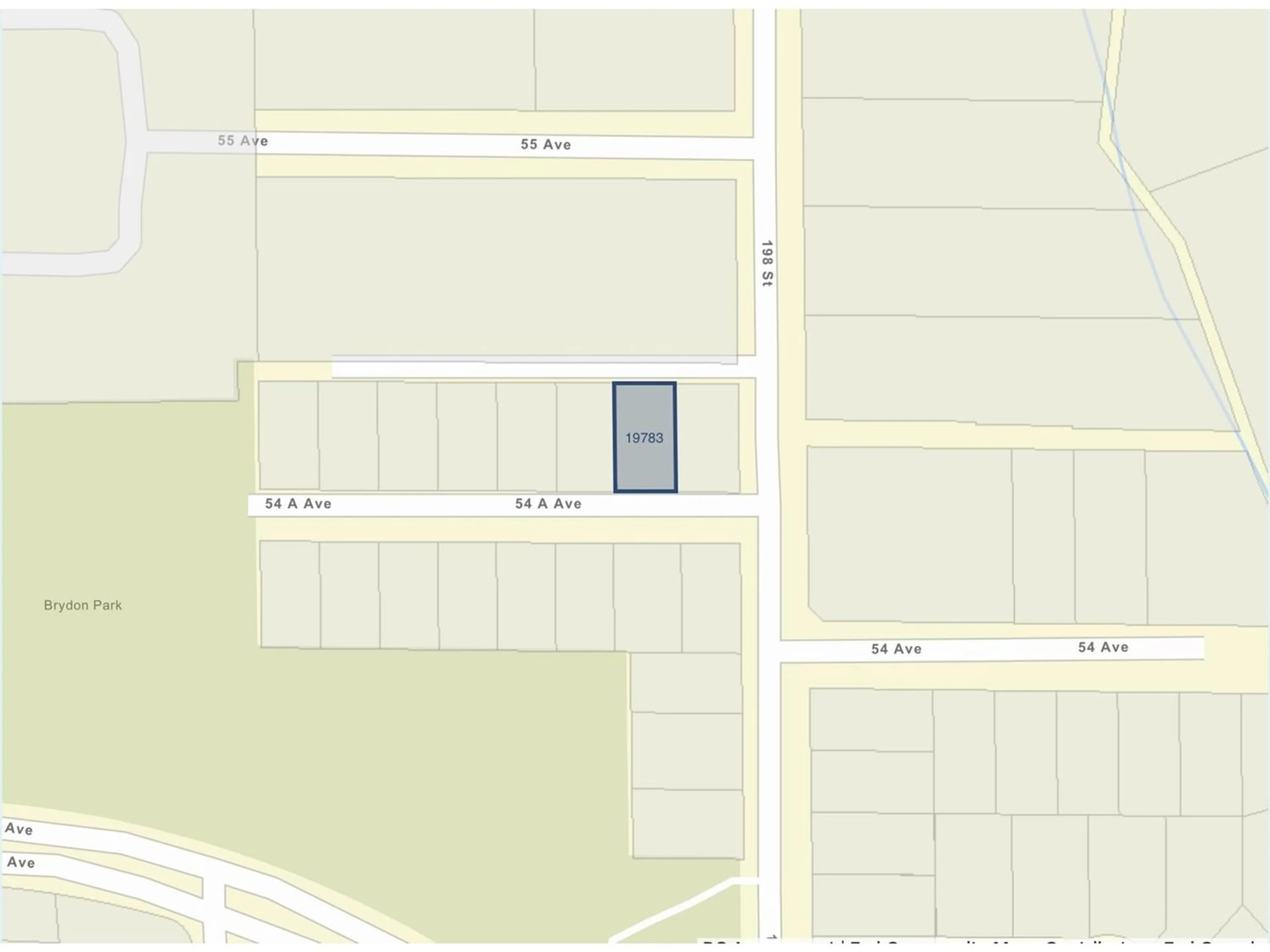 Picture of a map for 19783 54A AVENUE, Langley British Columbia V3A3W4
