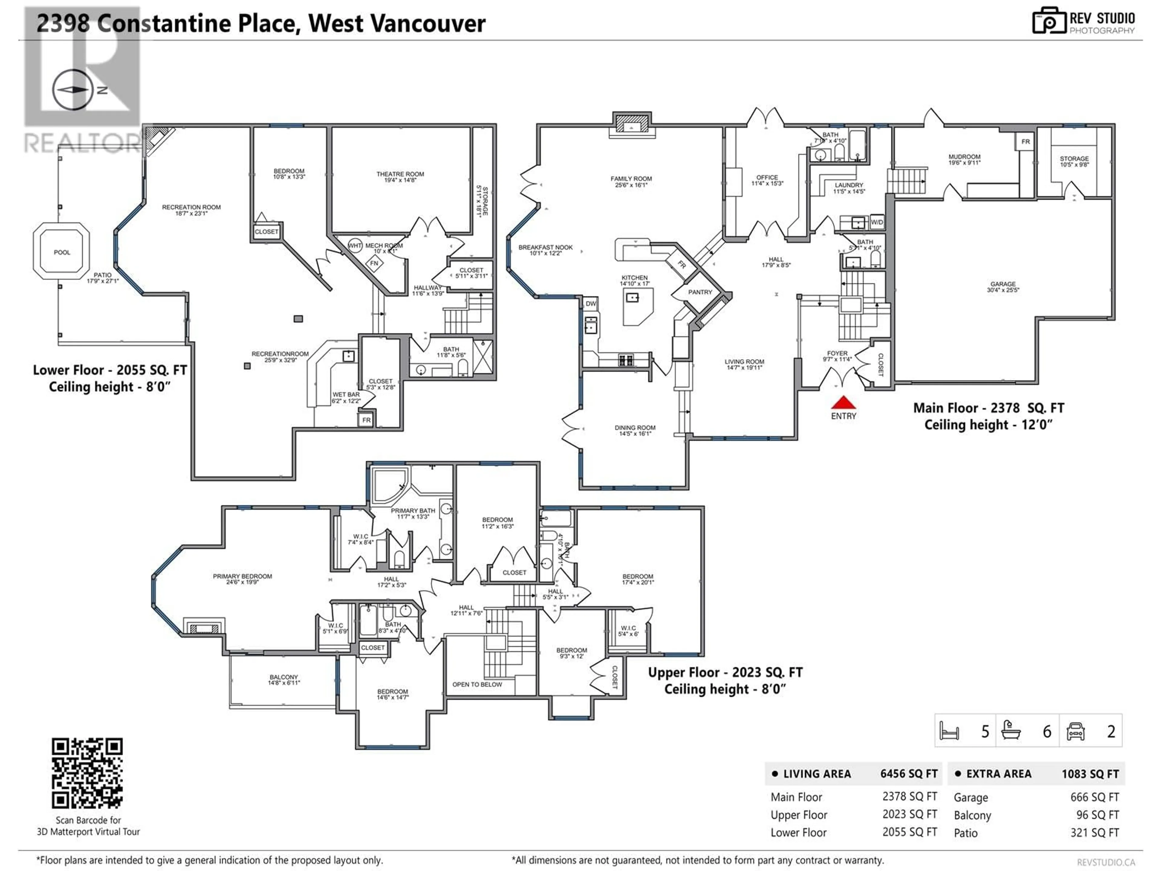 Floor plan for 2398 CONSTANTINE PLACE, West Vancouver British Columbia V7S3H7