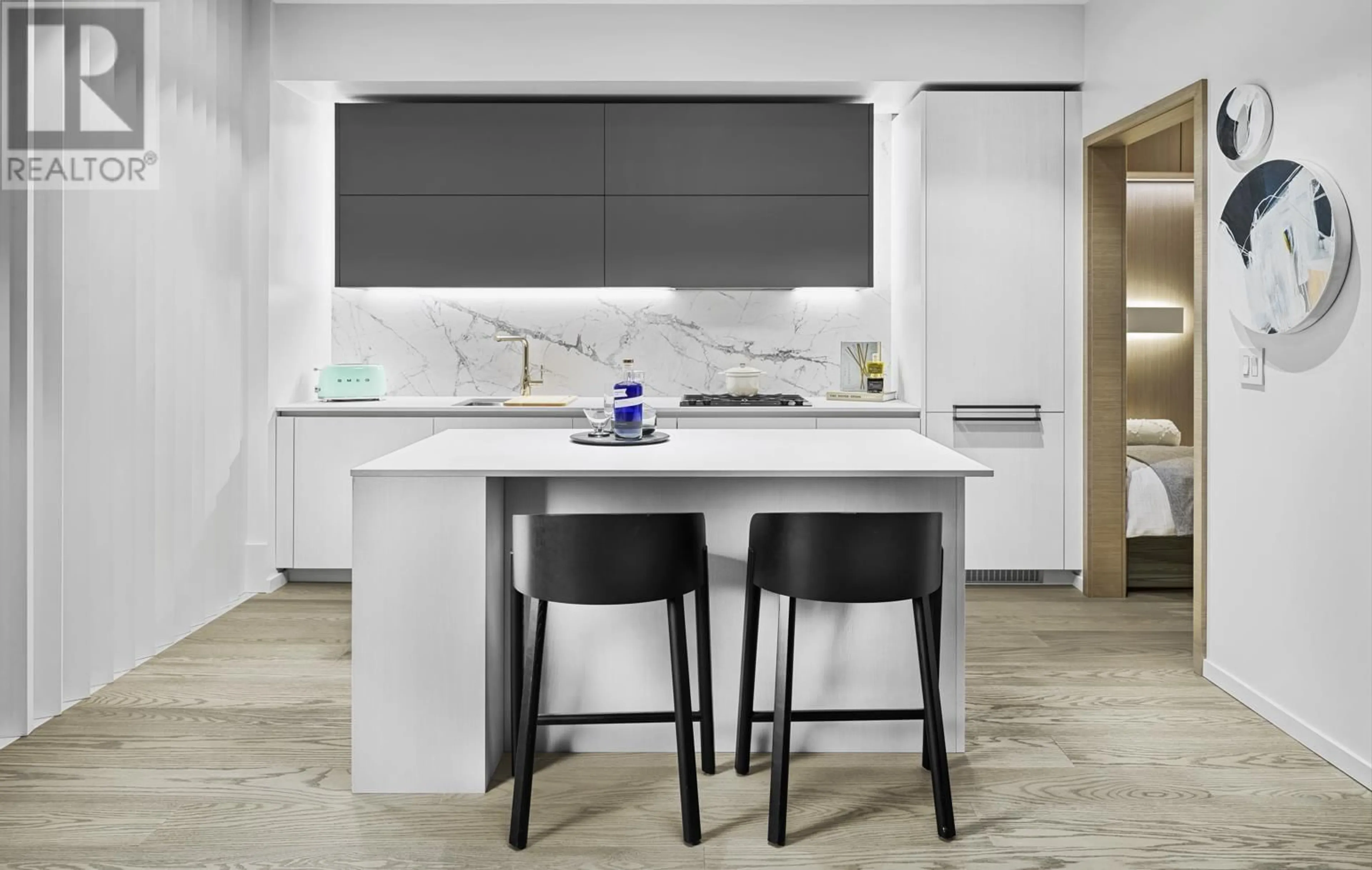Contemporary kitchen, ceramic/tile floor for 904 - 8415 GRANVILLE STREET, Vancouver British Columbia V6P4Z9