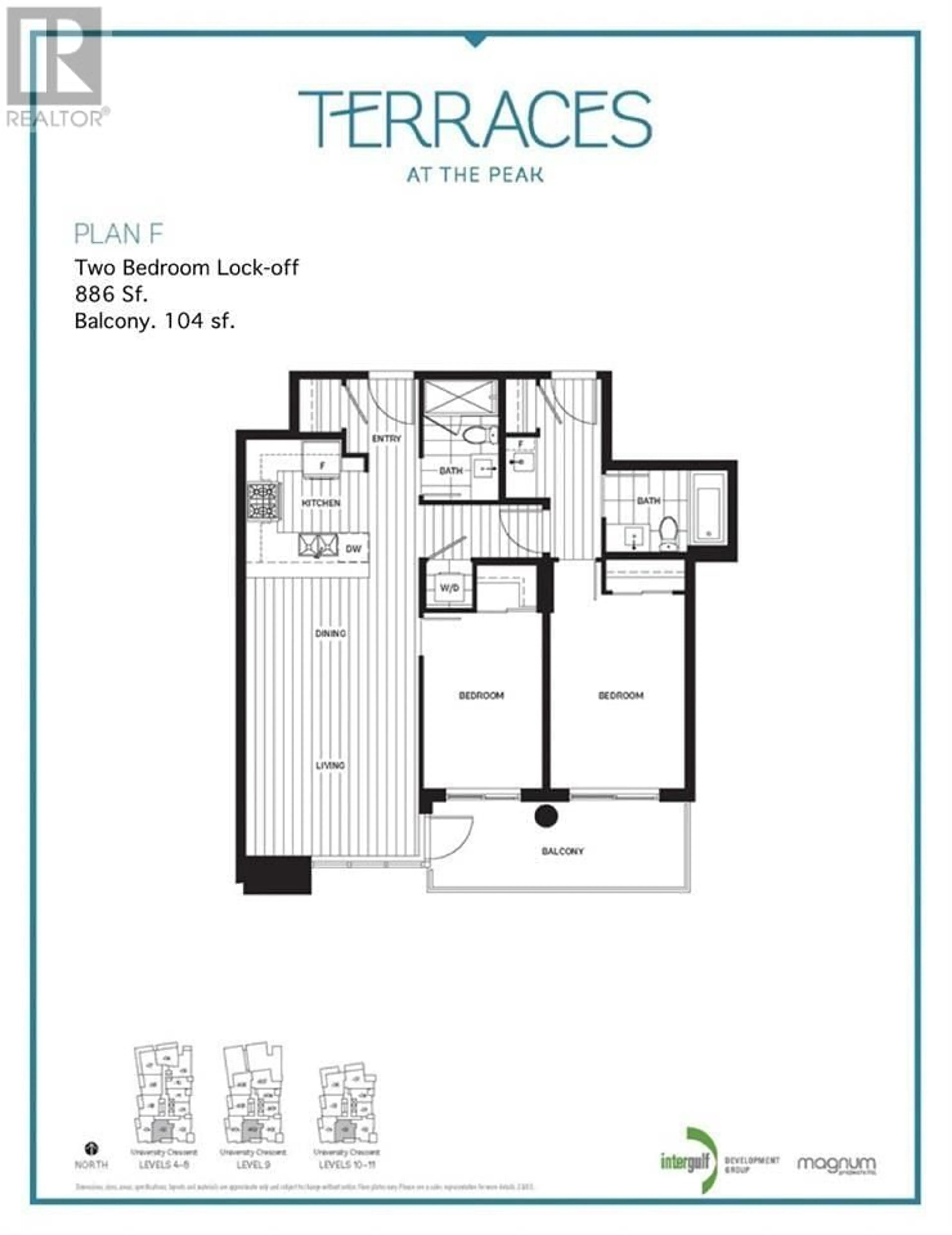 Floor plan for 603 8940 UNIVERSITY CRESCENT, Burnaby British Columbia V5A4Y8