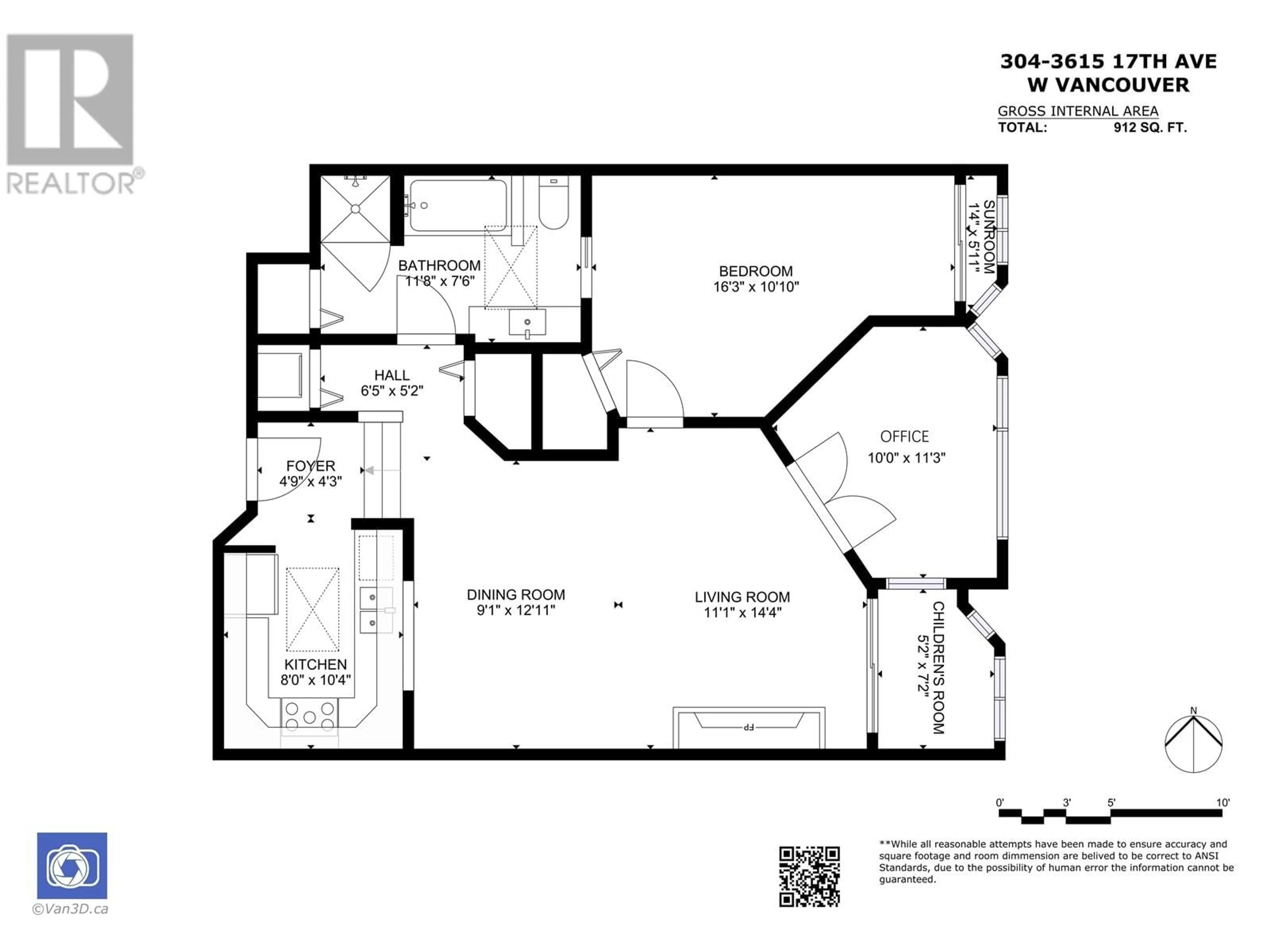 Floor plan for 304 3615 W 17TH AVENUE, Vancouver British Columbia V6S1A3