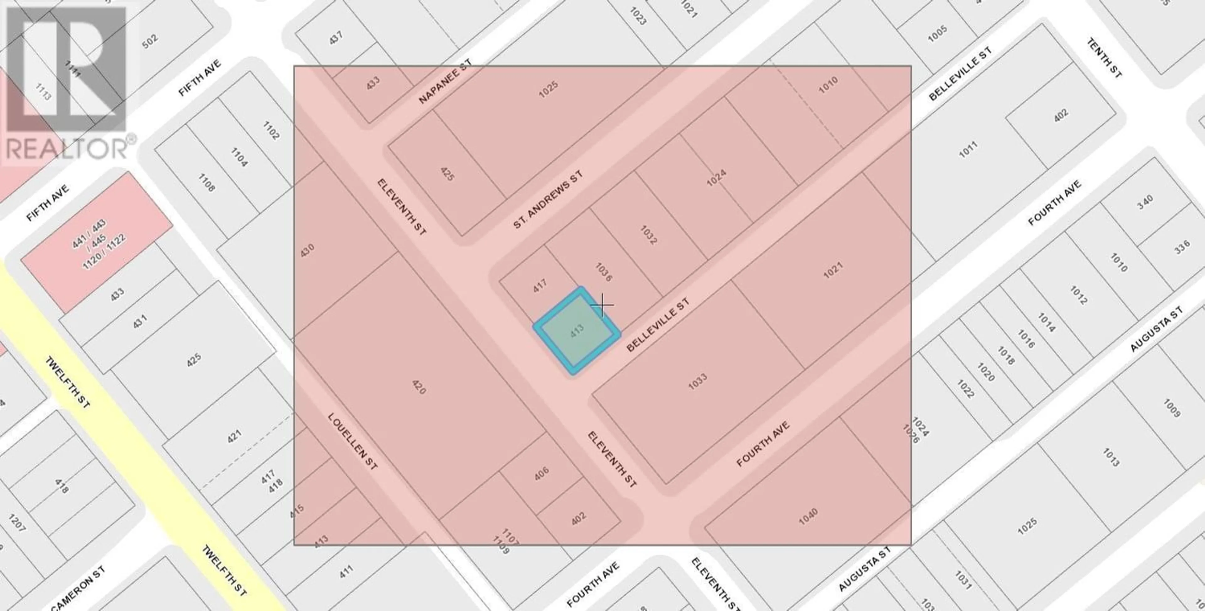 Picture of a map for 413 ELEVENTH STREET, New Westminster British Columbia V3M4E9