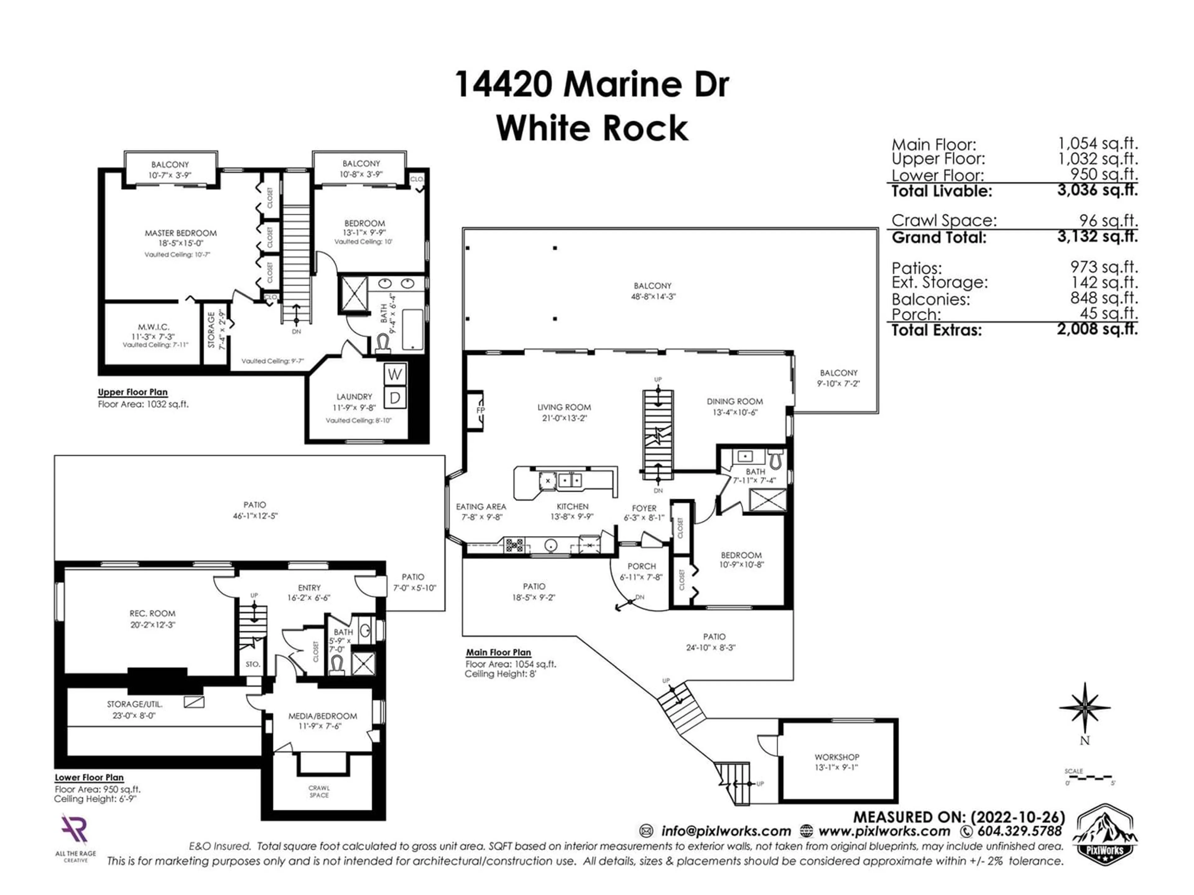 Floor plan for 14420 MARINE DRIVE, White Rock British Columbia V4B1B3