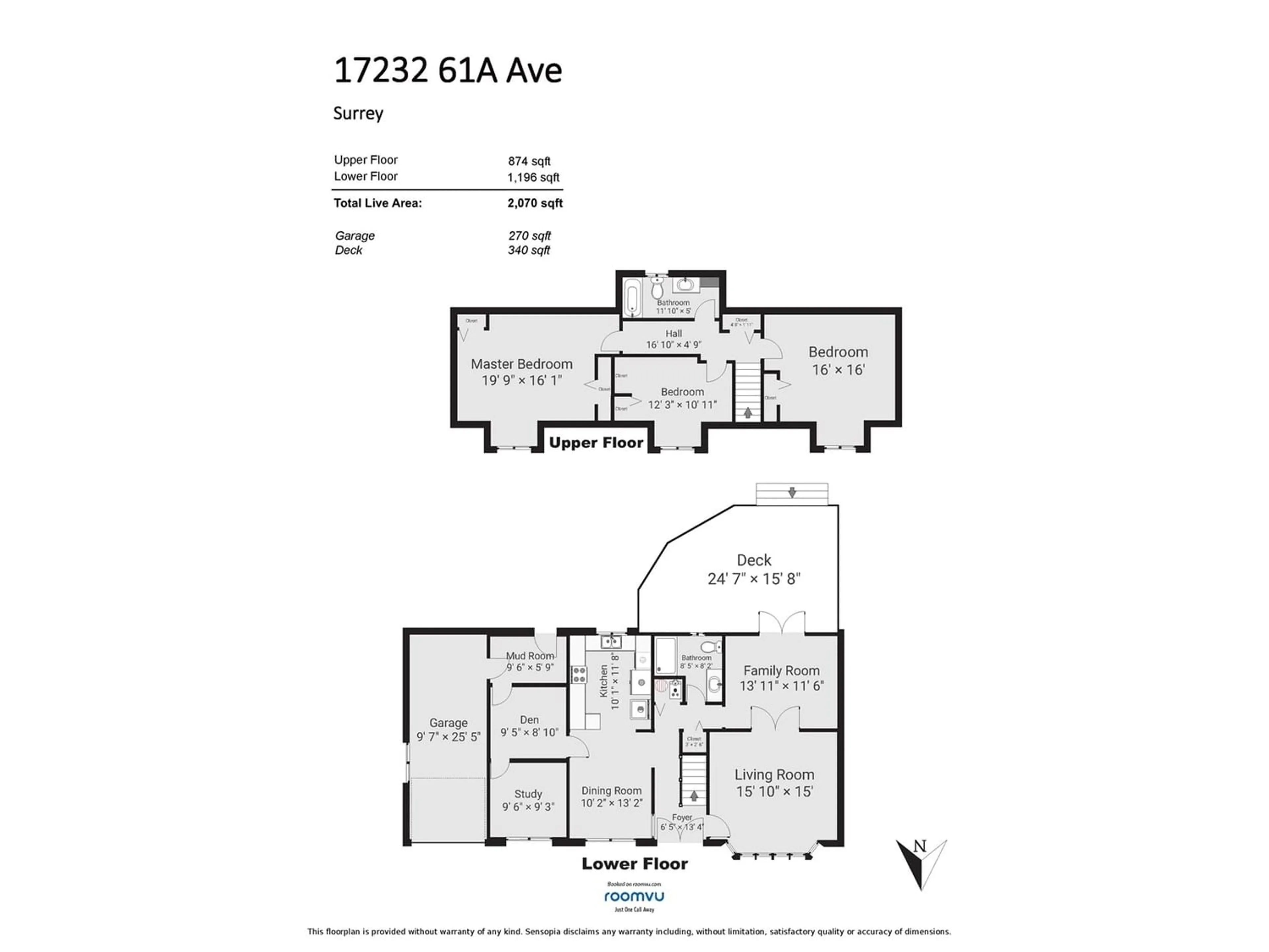 Floor plan for 17232 61A AVENUE, Surrey British Columbia V3S4V7