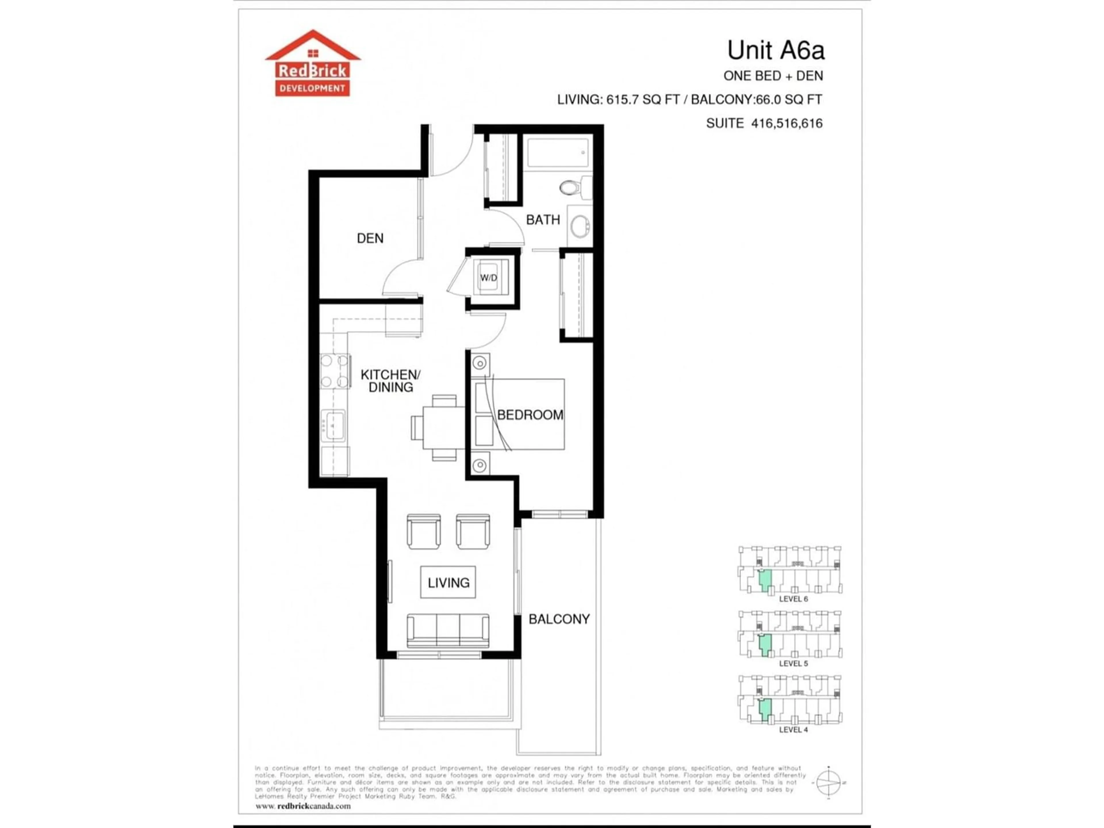 Floor plan for 516 10661 137A STREET, Surrey British Columbia V3T4J7