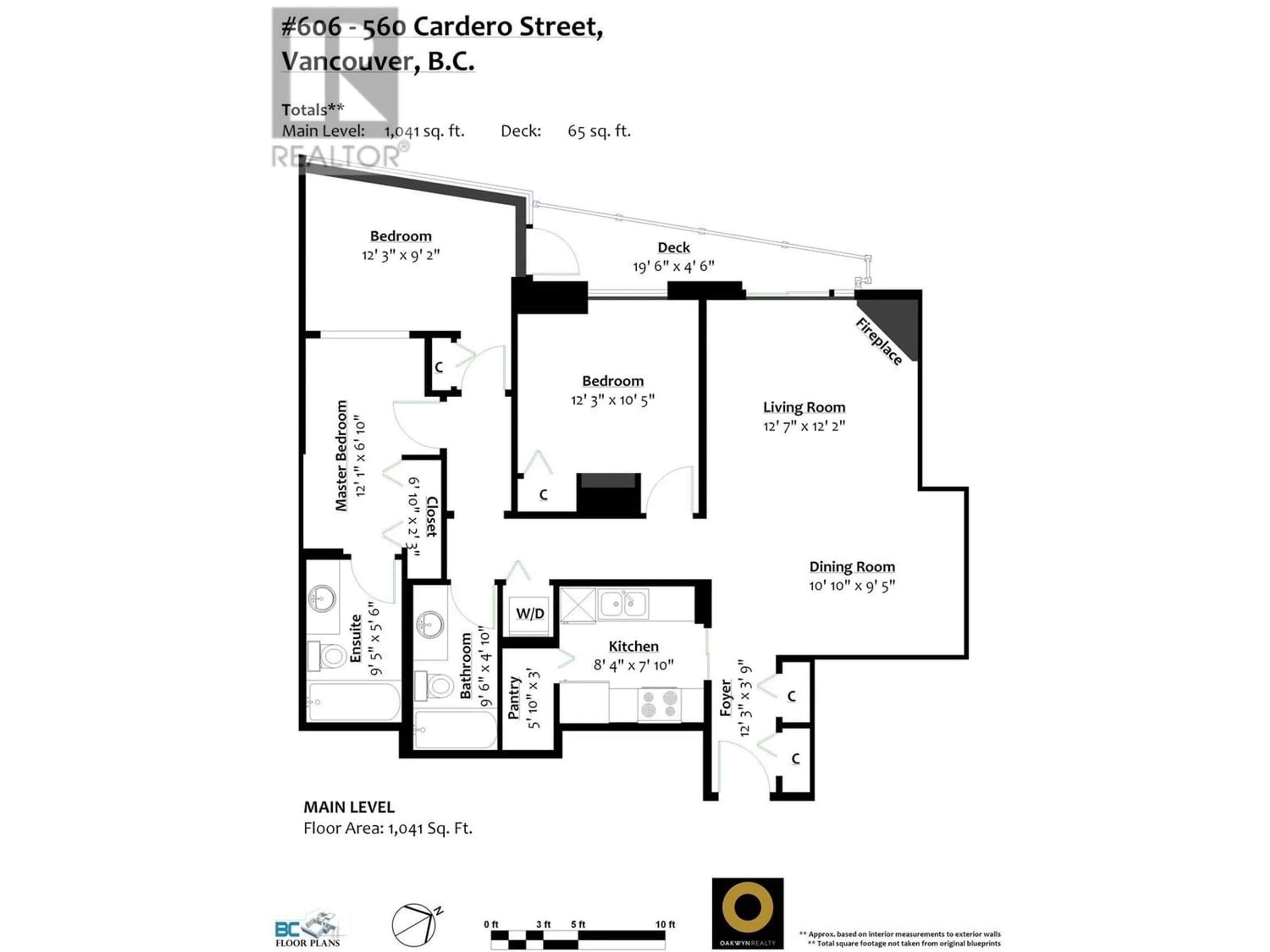 Floor plan for 606 560 CARDERO STREET, Vancouver British Columbia V6G3E9