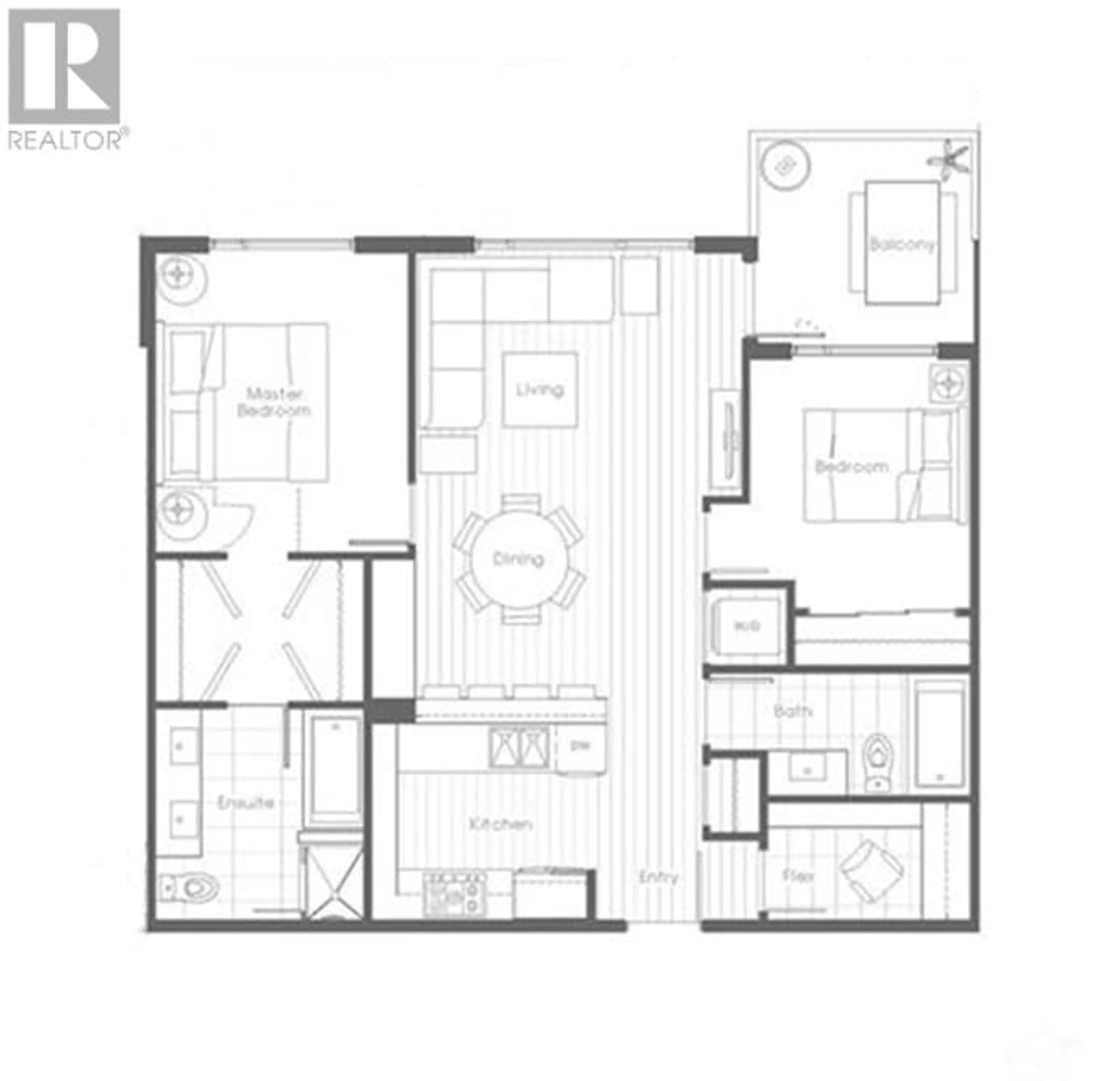 Floor plan for 607 8580 RIVER DISTRICT CROSSING, Vancouver British Columbia V5S0B9