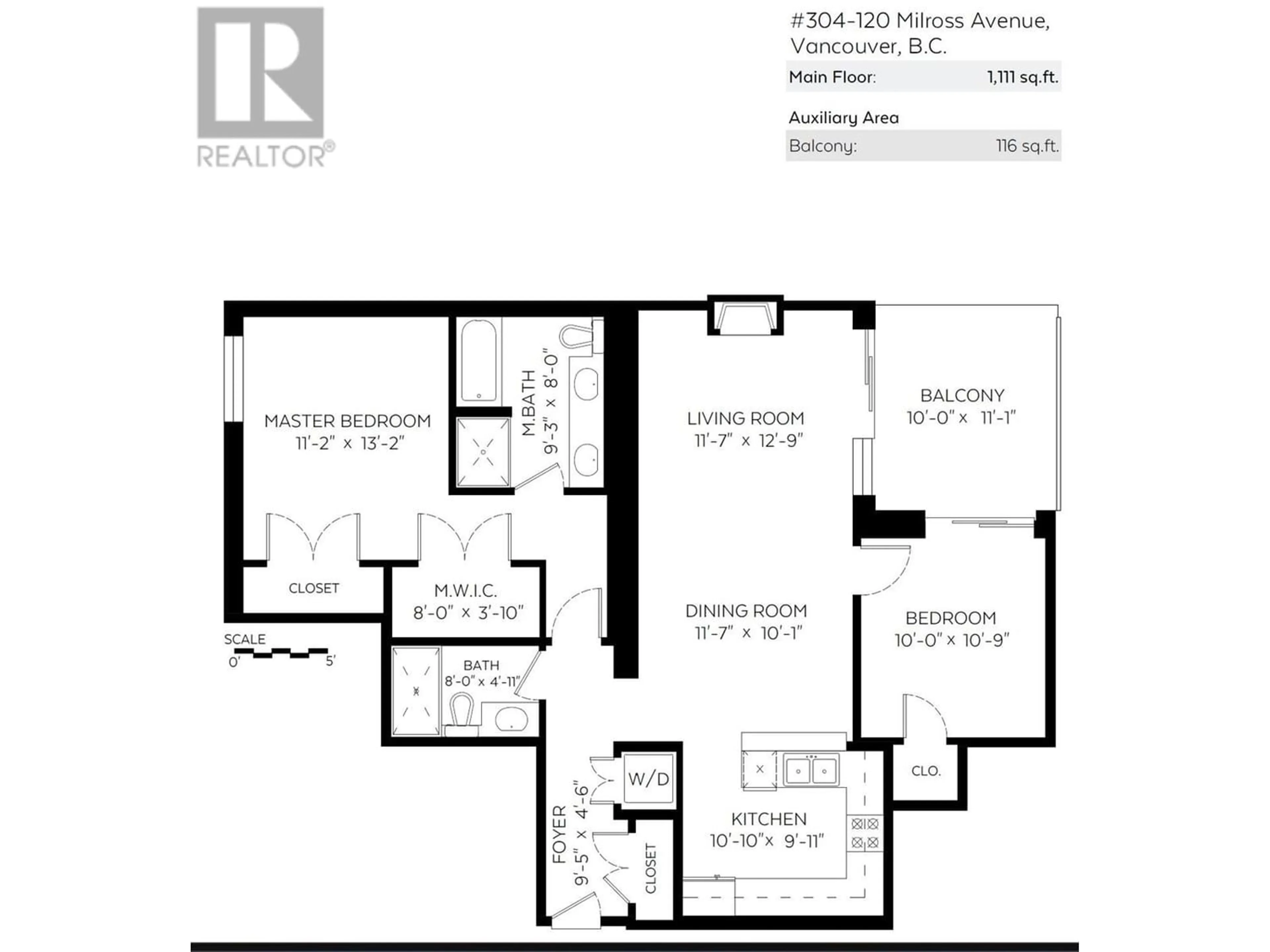 Floor plan for 304 120 MILROSS AVENUE, Vancouver British Columbia V6A4K7