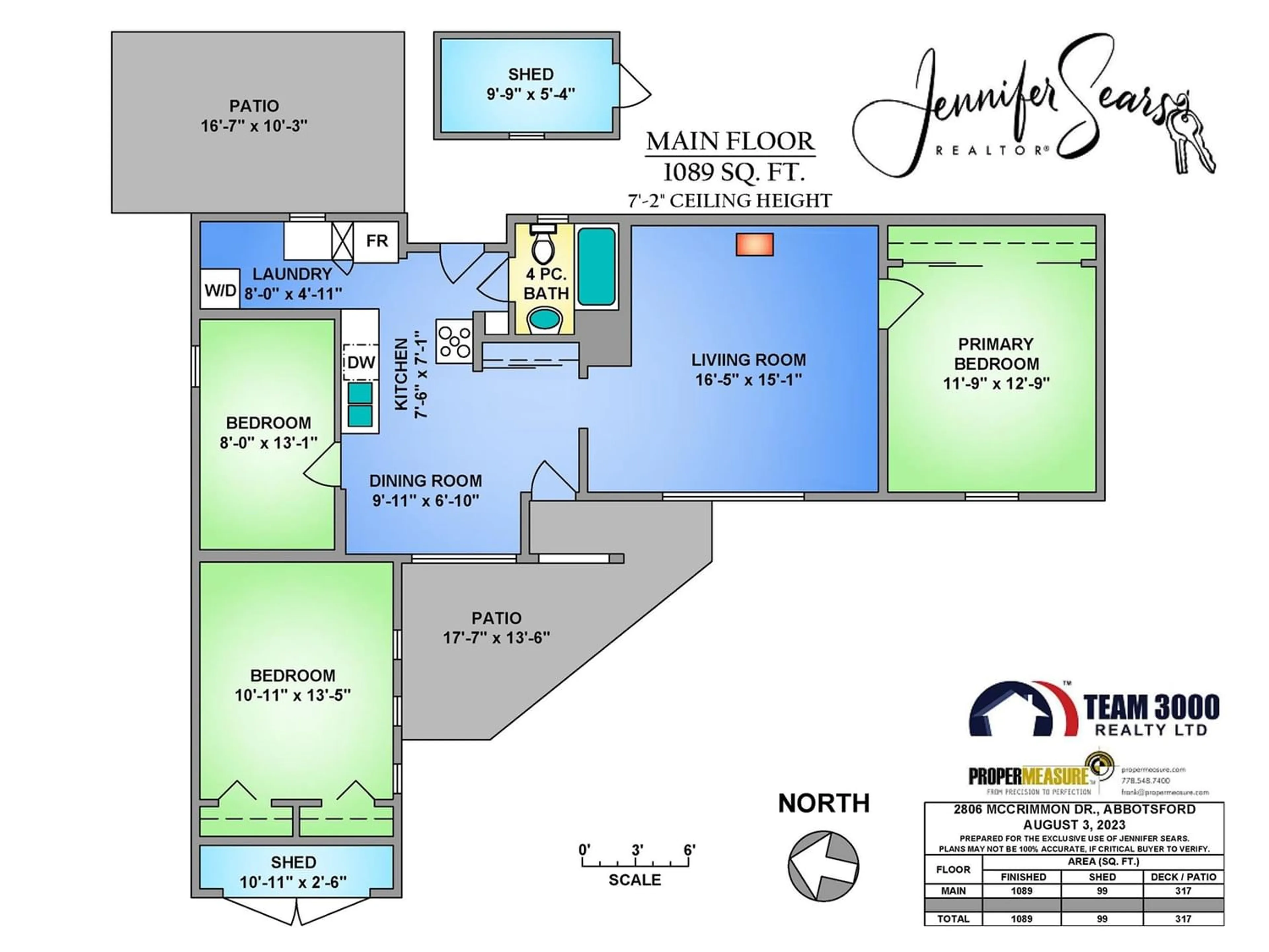 Floor plan for 2806 MCCRIMMON DRIVE, Abbotsford British Columbia V2S2T9